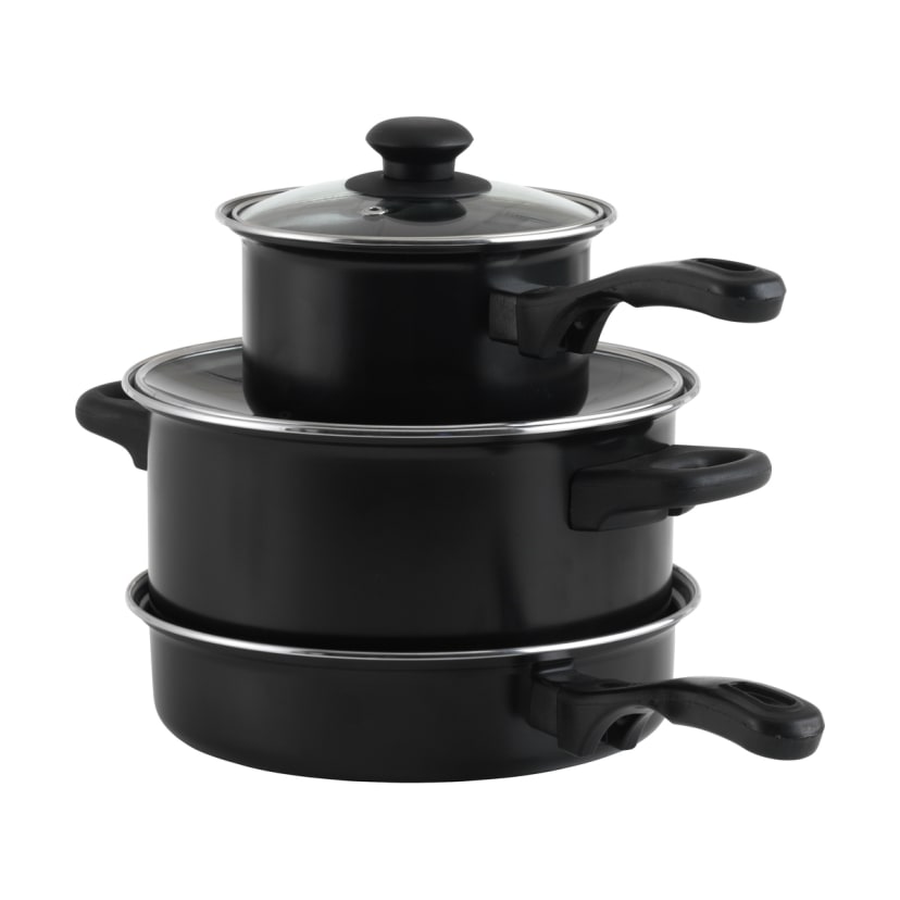 3 Piece NonStick Carbon Steel Cookware Set Kmart