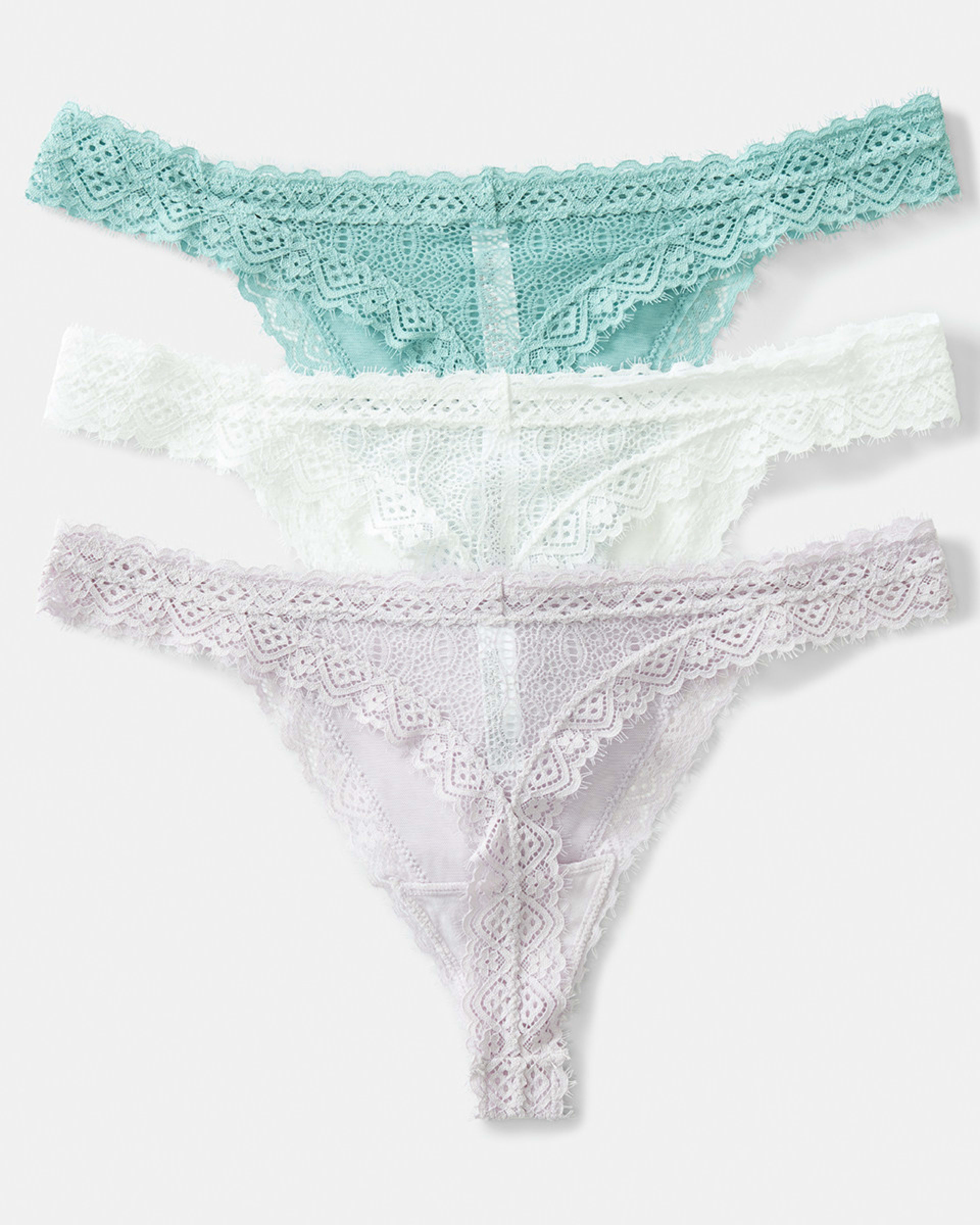 3 Pack Lace GString Briefs Kmart