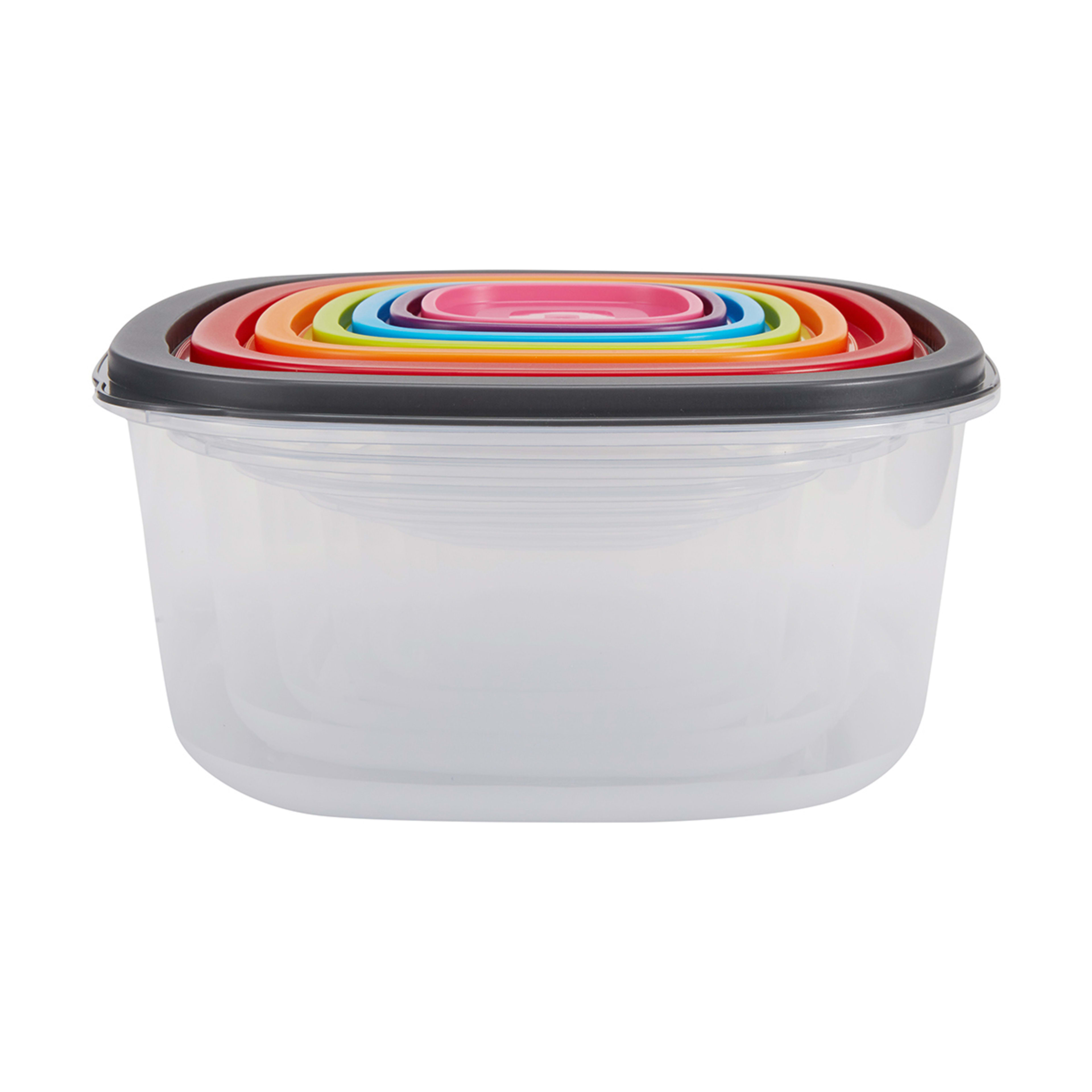 7 Pack Square Food Storage Containers Kmart