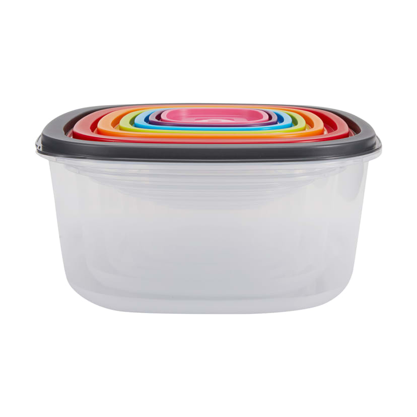 7 Pack Square Food Storage Containers Kmart