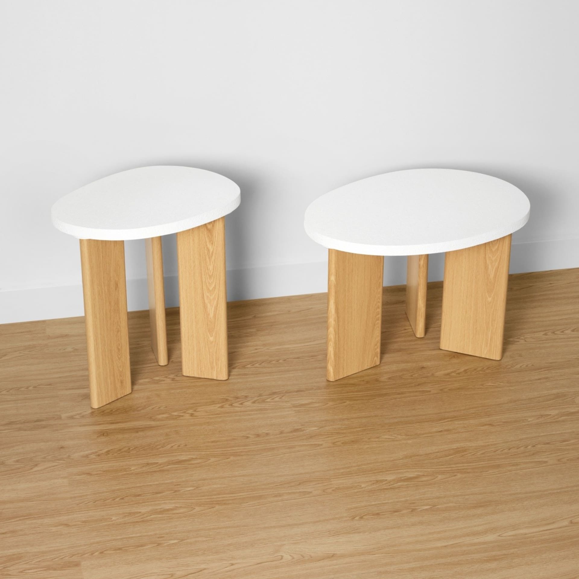 Set of 2 Textured Coffee Tables - Kmart
