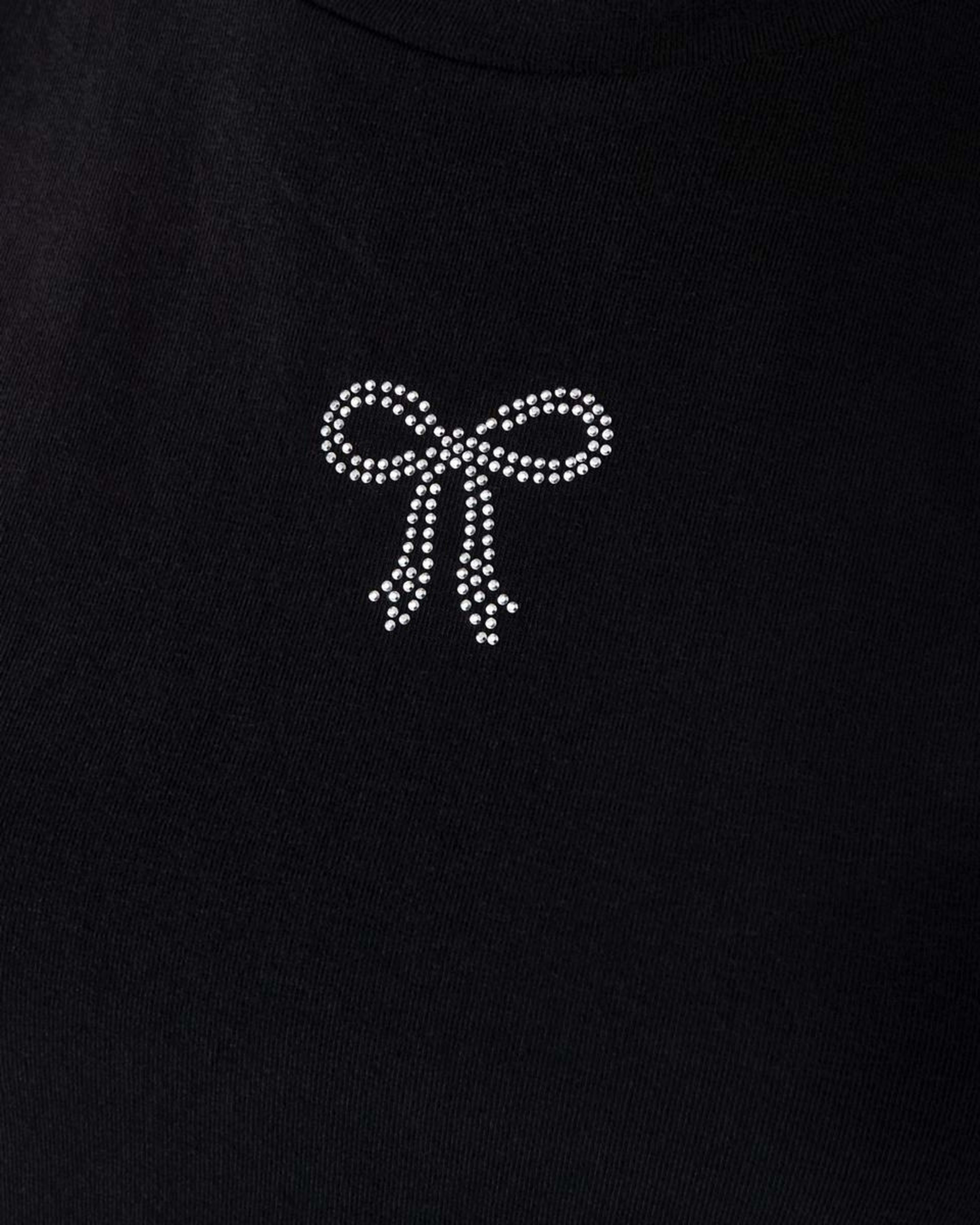 5 Short Sleeve Embellished Baby T-shirt Blk Bow, 5 of 7
