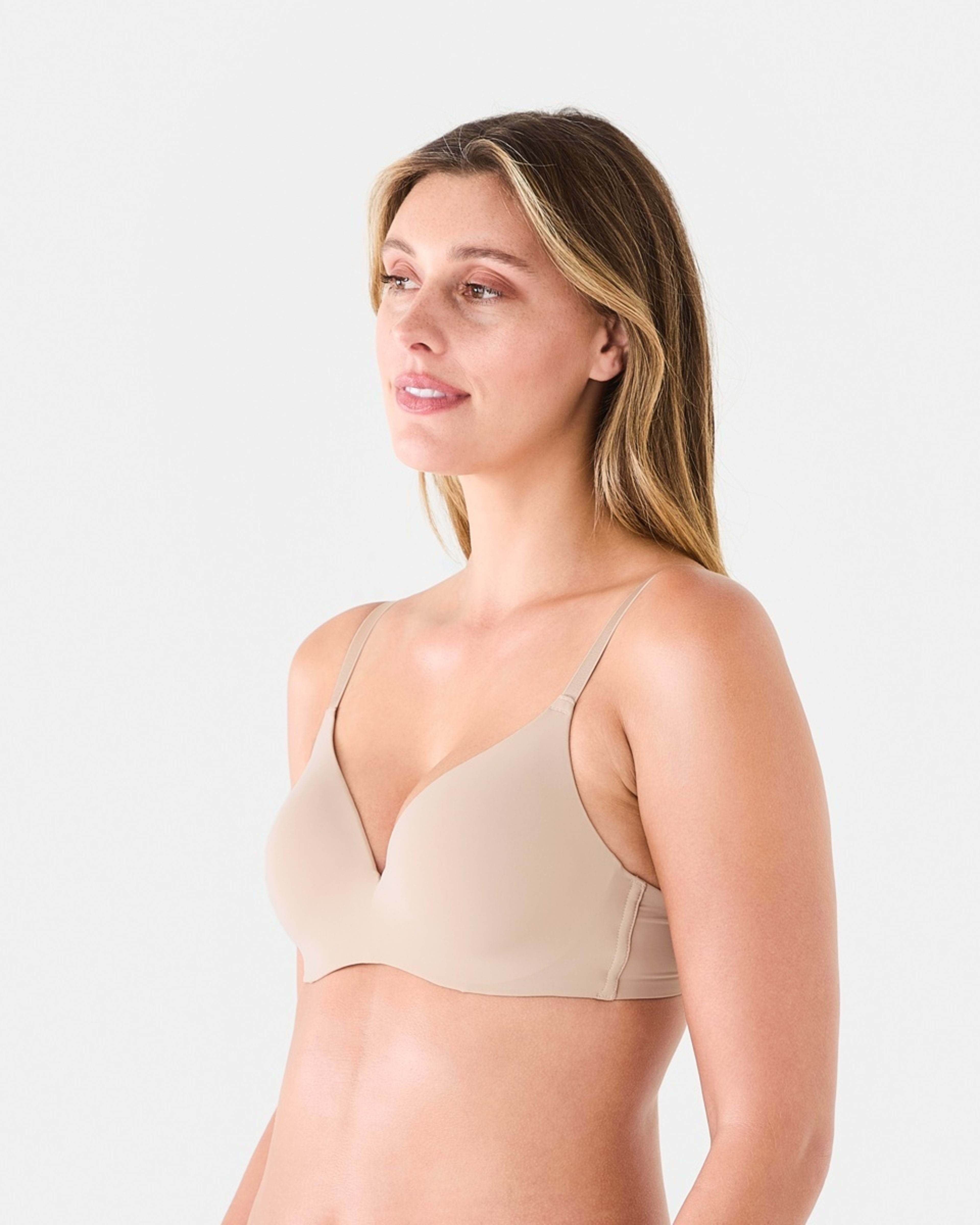 2 Hidden Underwire T-Shirt Bra Fawn Beige, 2 of 6