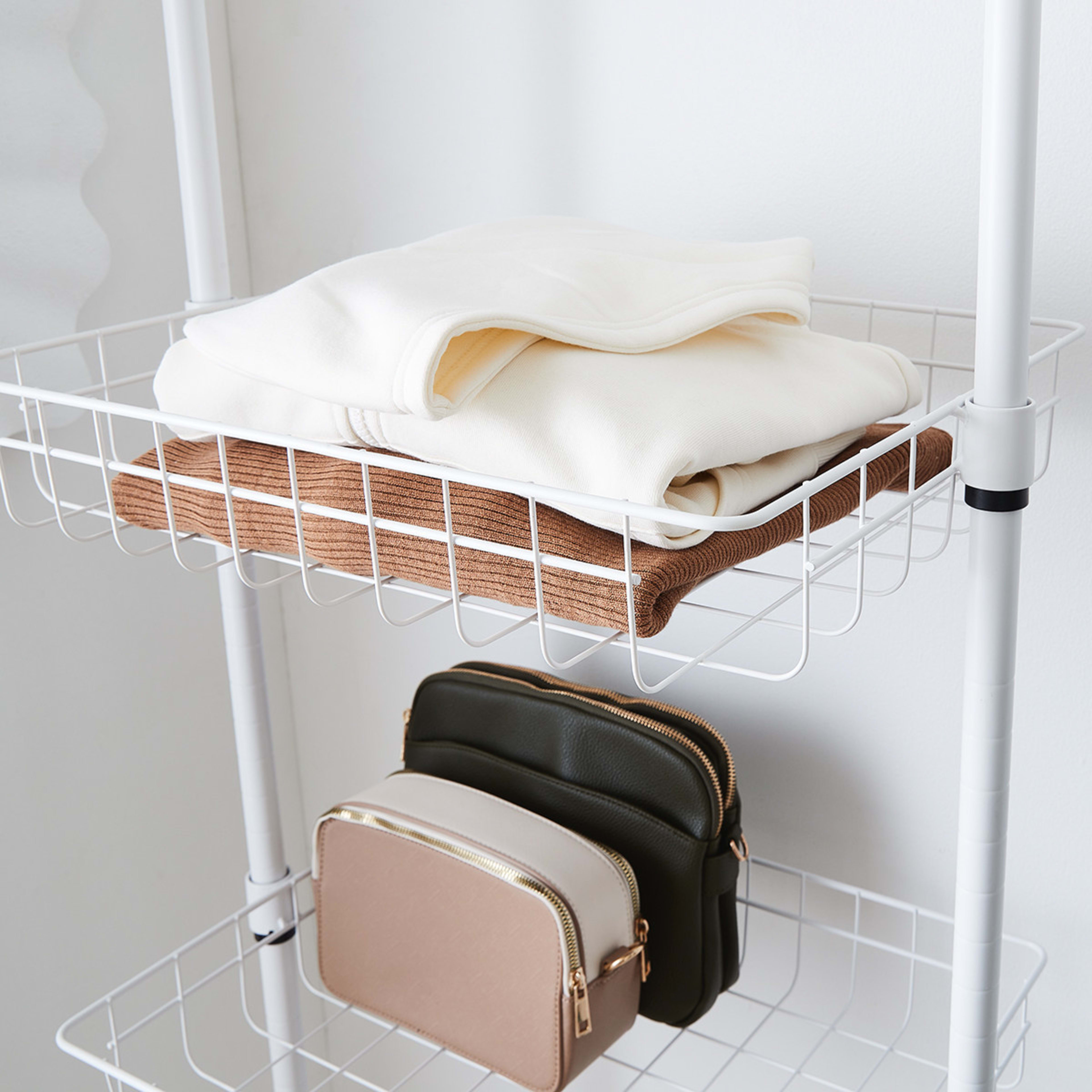 4 Telescopic Shelving Unit - White, 4 of 6