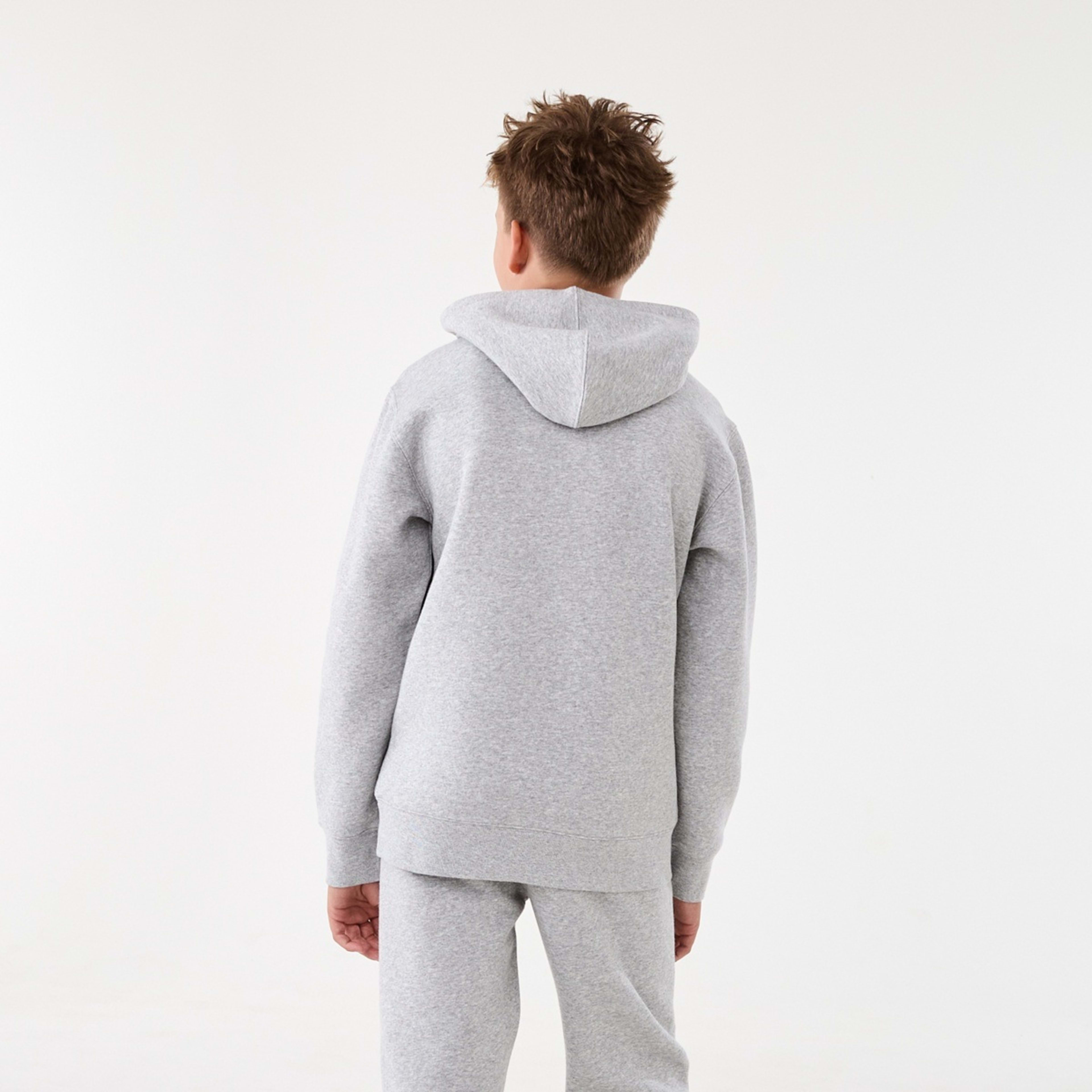 2 Print Hoodie Brooklyn Varsity Grey Marle, 2 of 8