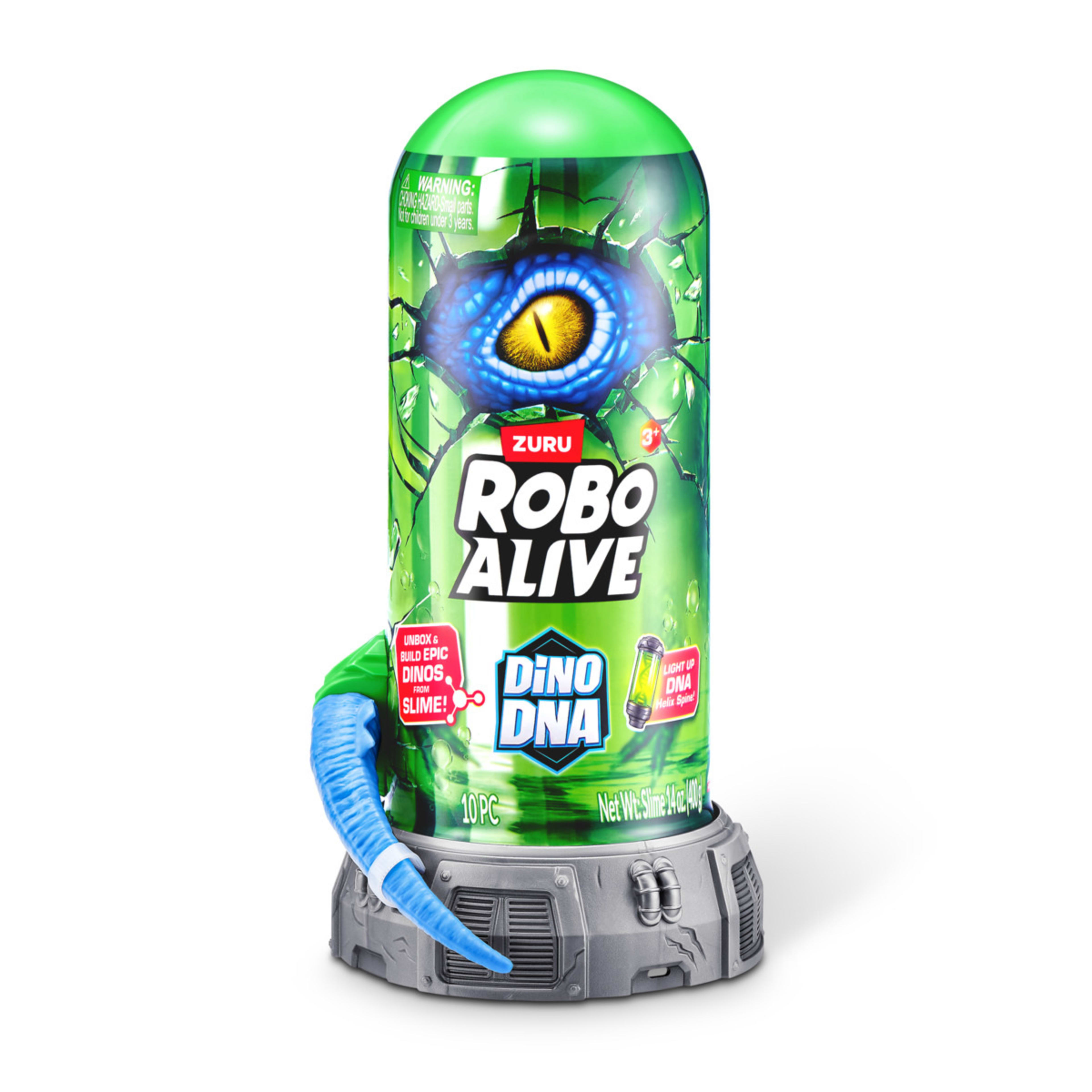 1 10 Piece ZURU Robo Alive Dino DNA Light Up Helix Spine! - Assorted