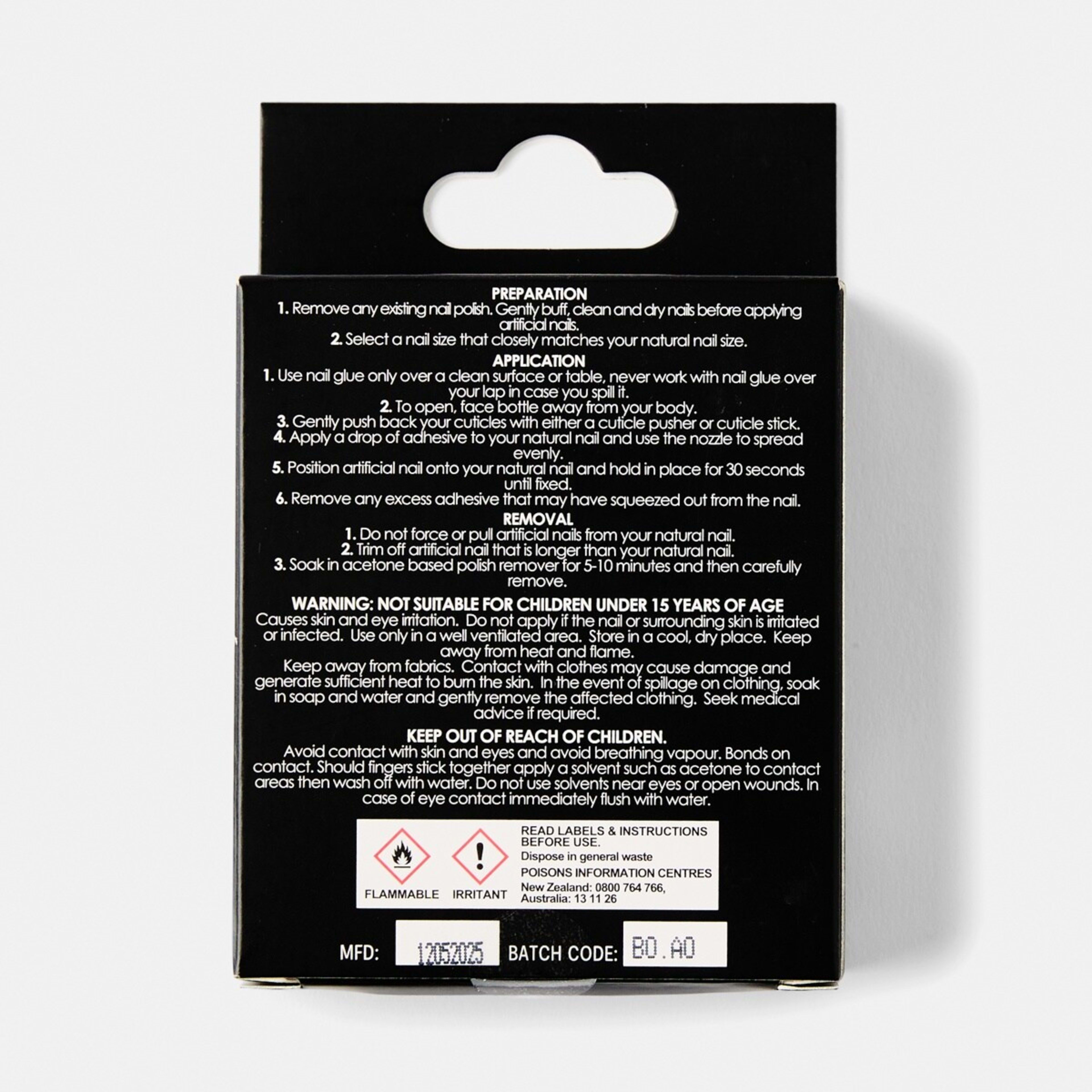 2 OXX Cosmetics 24 Pack Artificial Nails with Adhesive - Squareletto Shape, Pink Glitter, 2 of 4