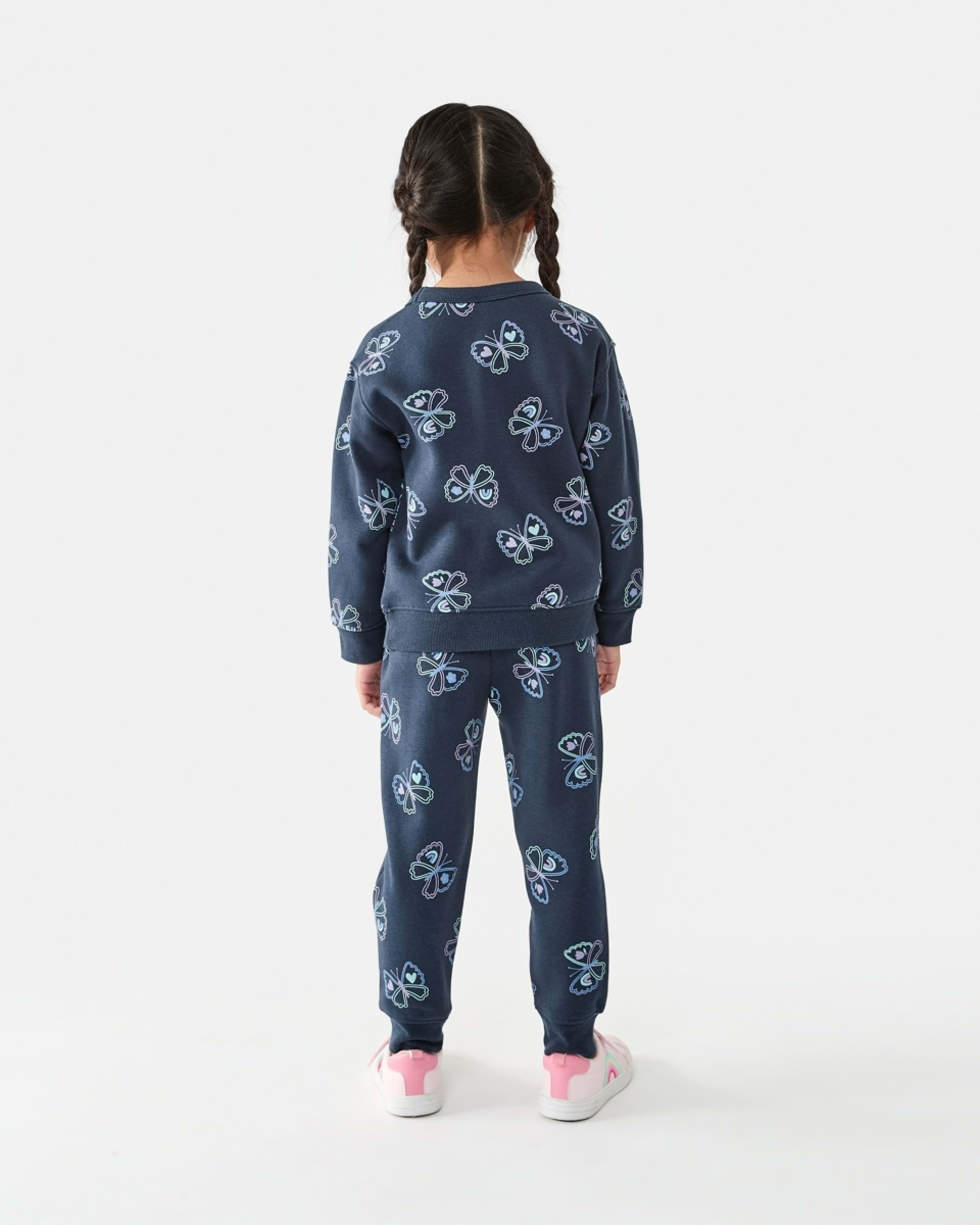 6 All Over Print Crew Neck Sweatshirt Butterfly, 6 of 8