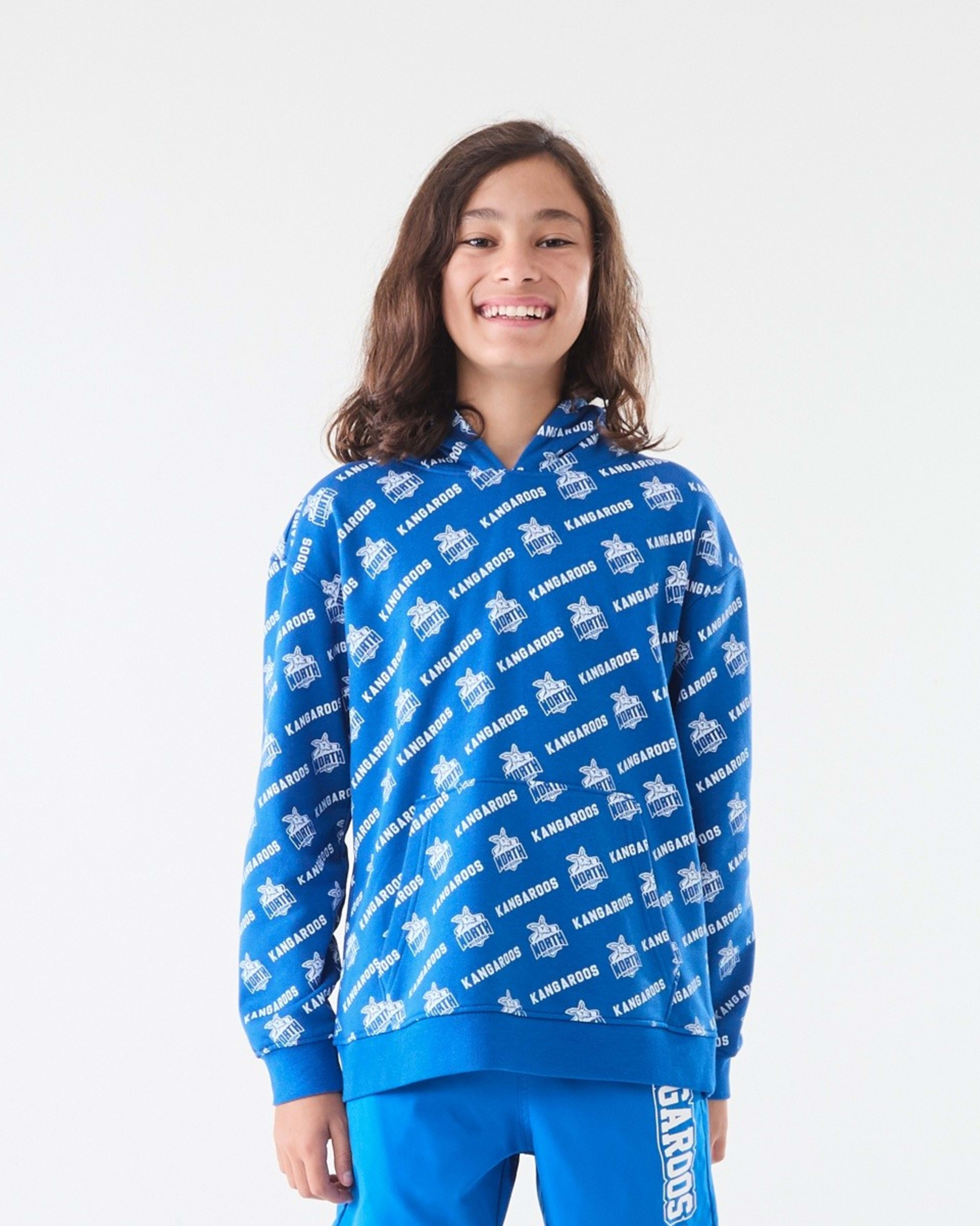 4 Official AFL Kids All Over Print Hoodie Kangaroos, 4 of 10