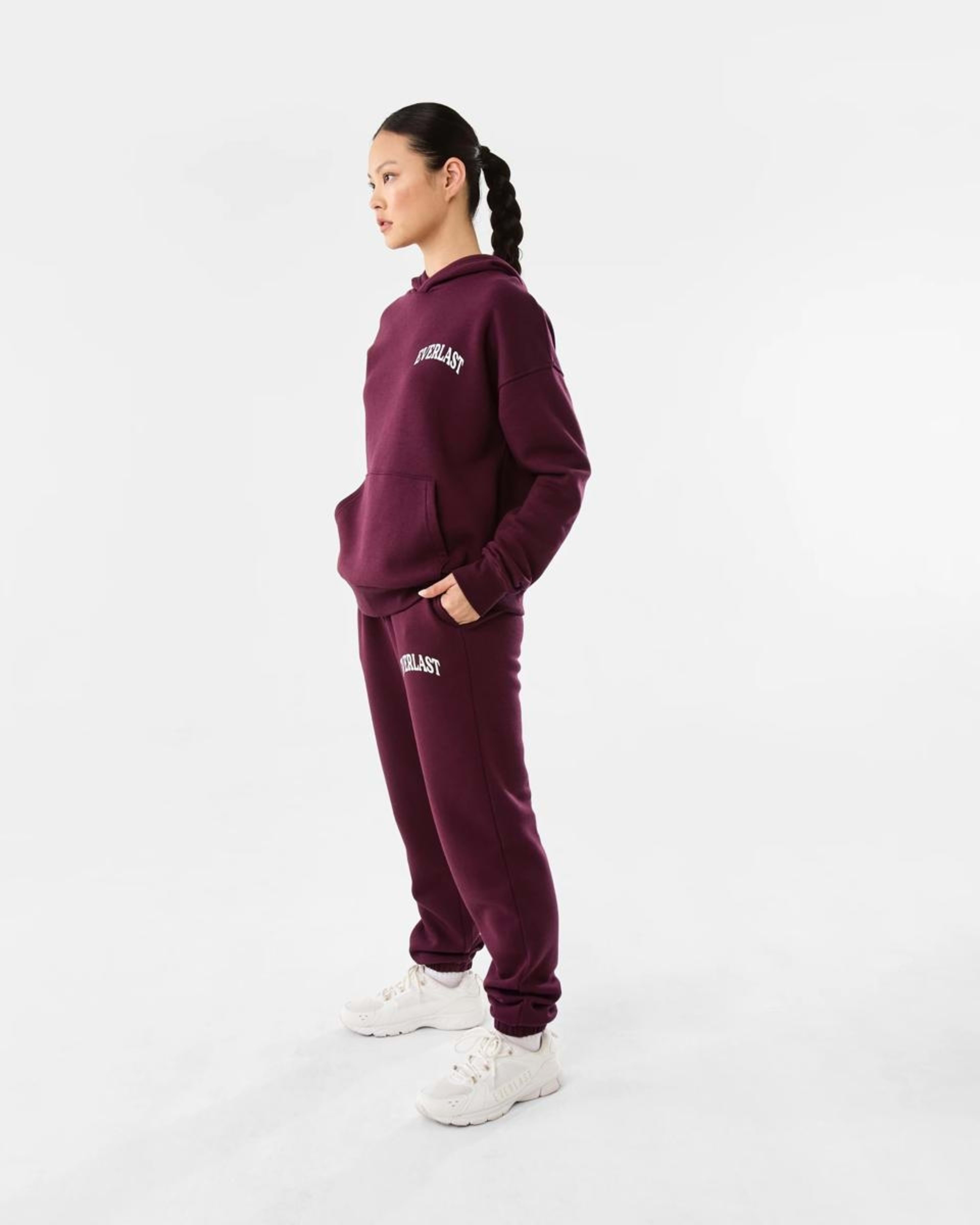 3 Everlast Womens Collegiate Oversized Hoodie EVERLAST VARSITY CHERRY, 3 of 9