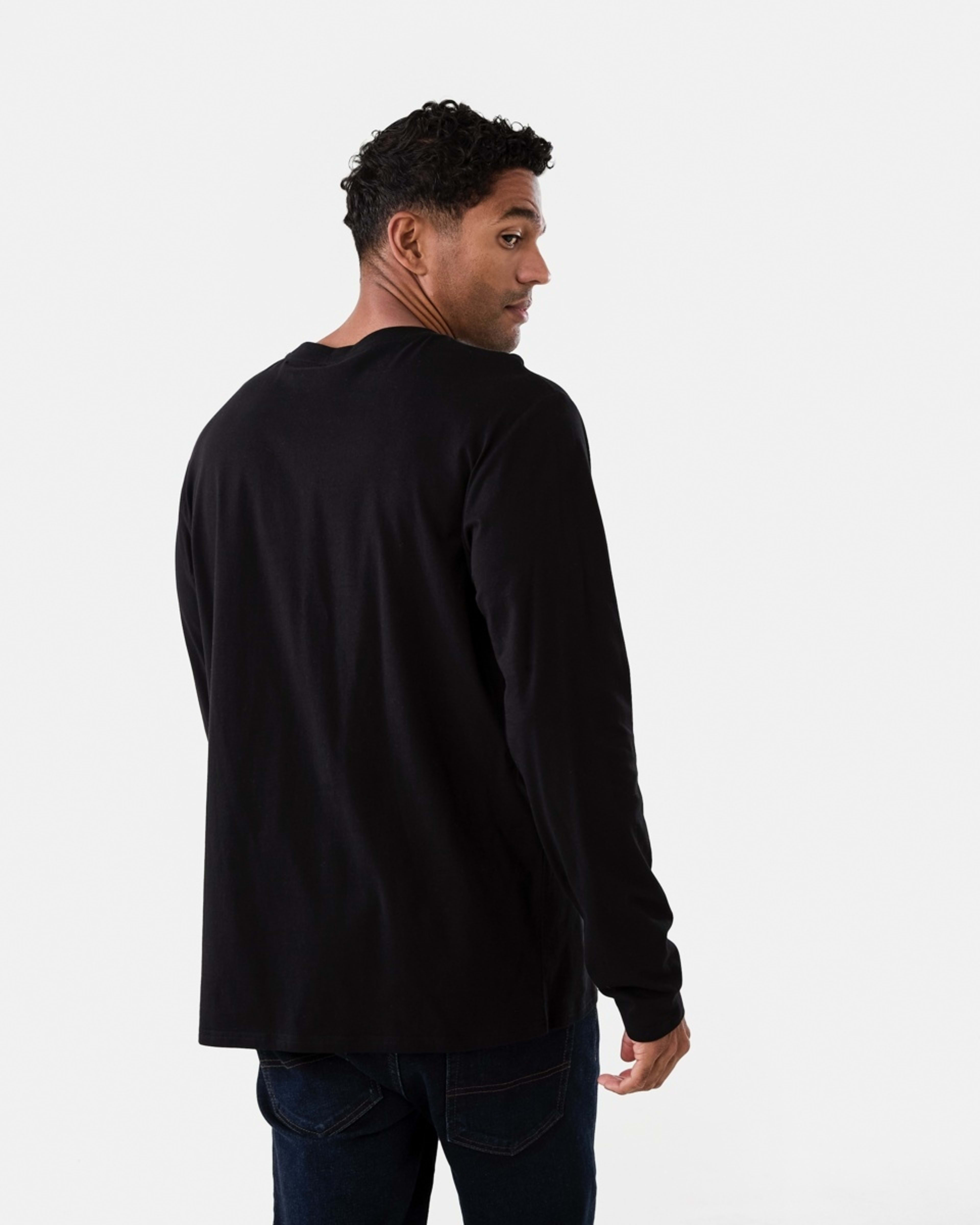 3 Long Sleeve Core T-shirt Black, 3 of 5