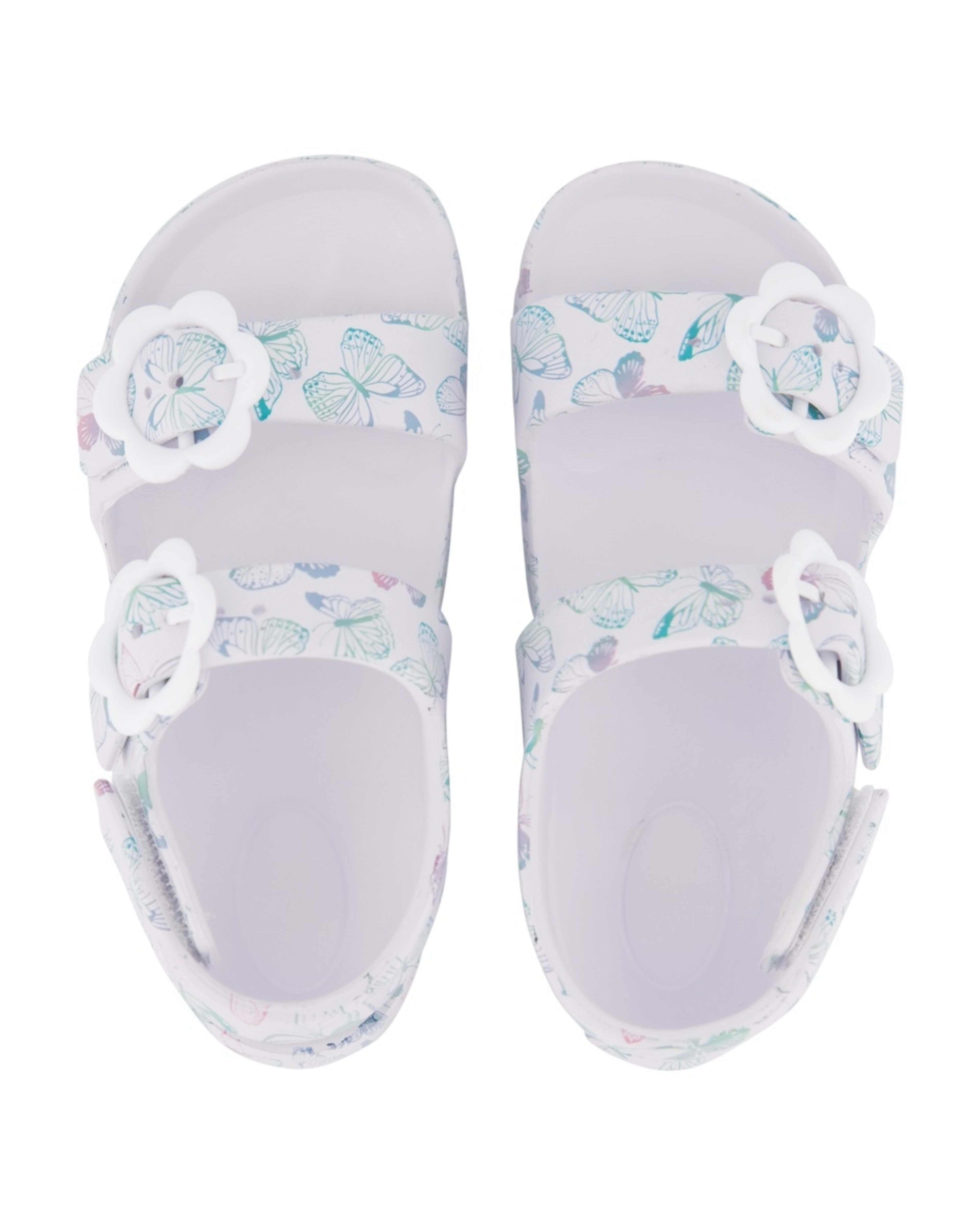 3 Junior Double Strap Slides Butterfly, 3 of 4