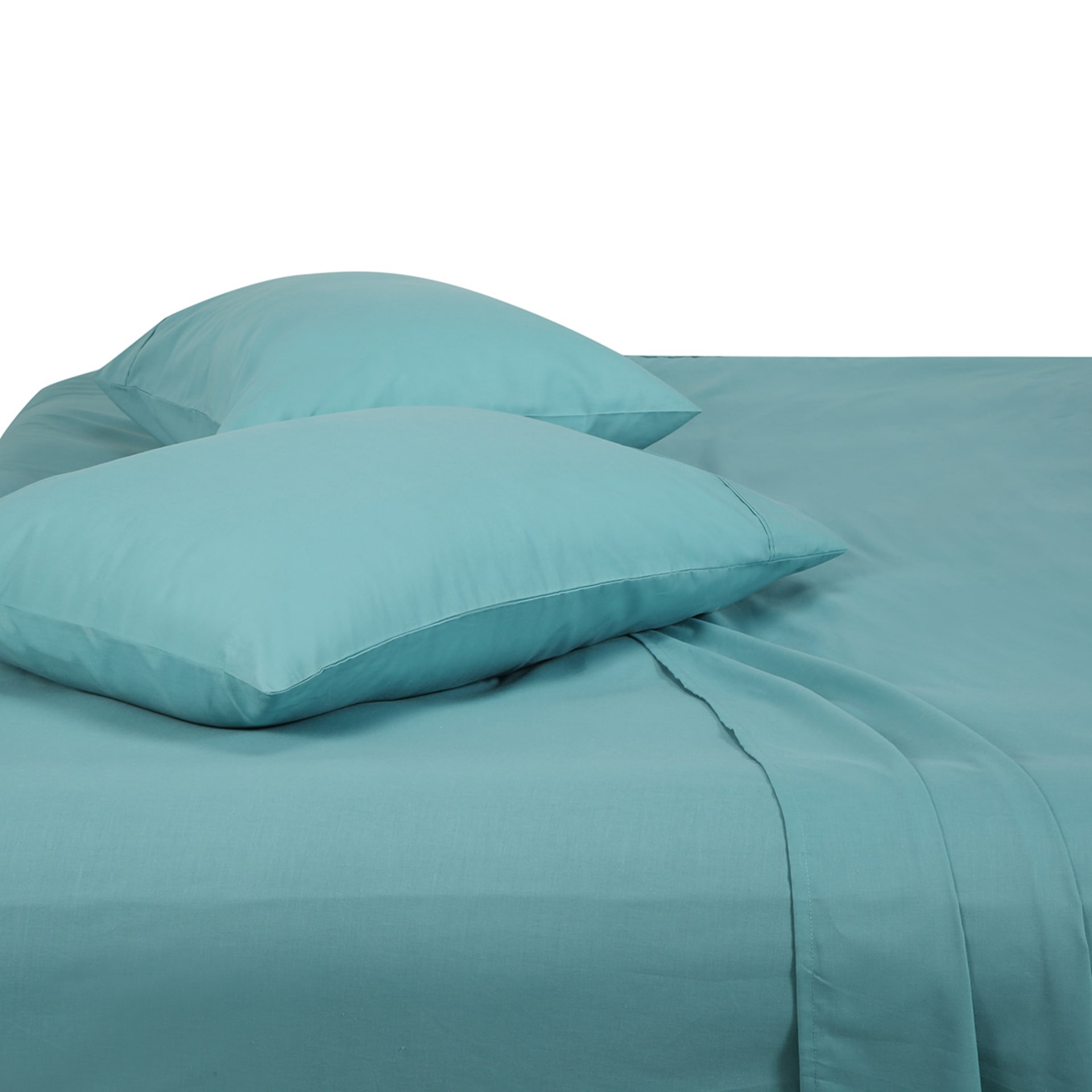 180 Thread Count Sheet Set Double Bed, Aqua Kmart