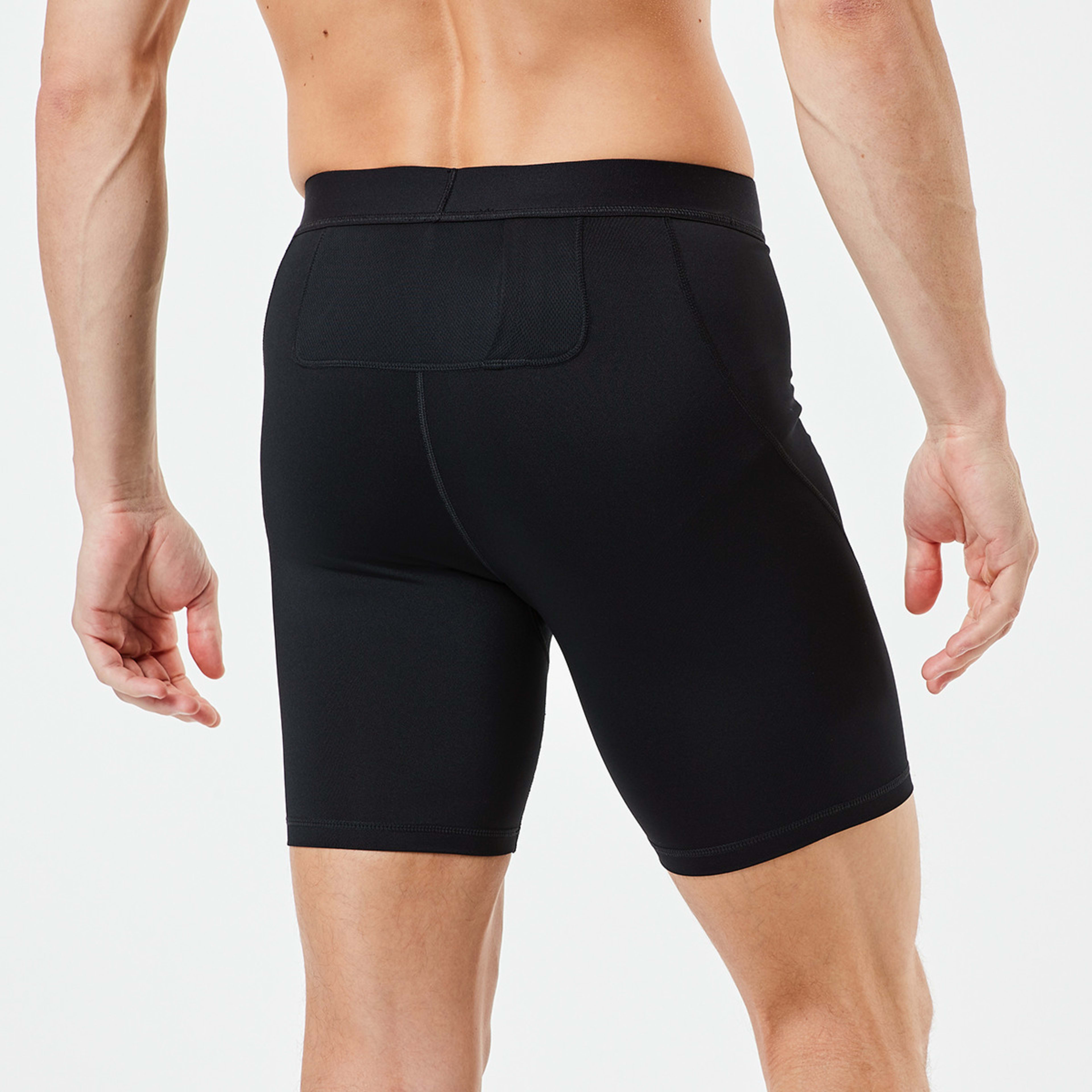 4 Active Mens Training Shorts Black, 4 of 5