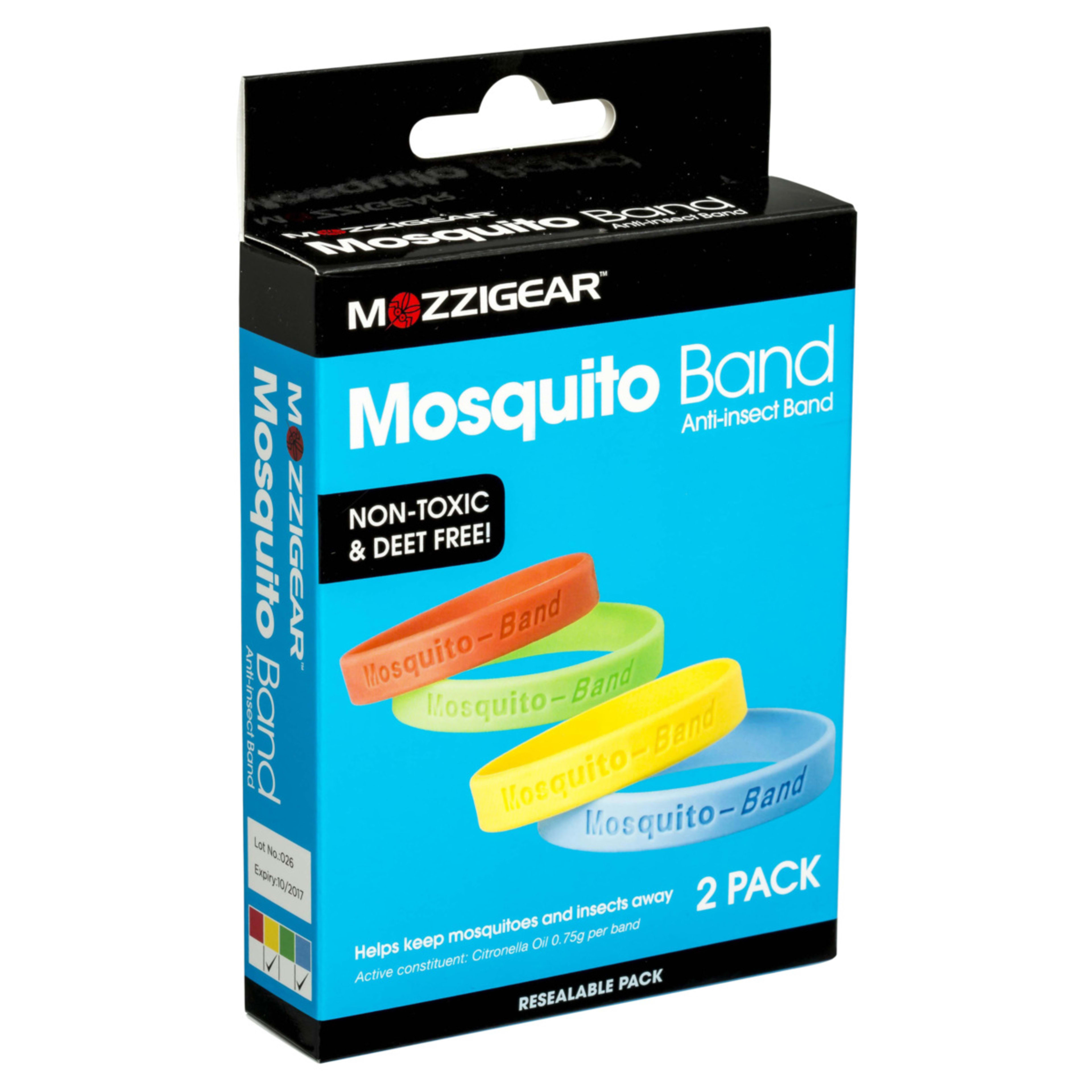 1 Mozzigear Mosquito Bands - Pack of 2