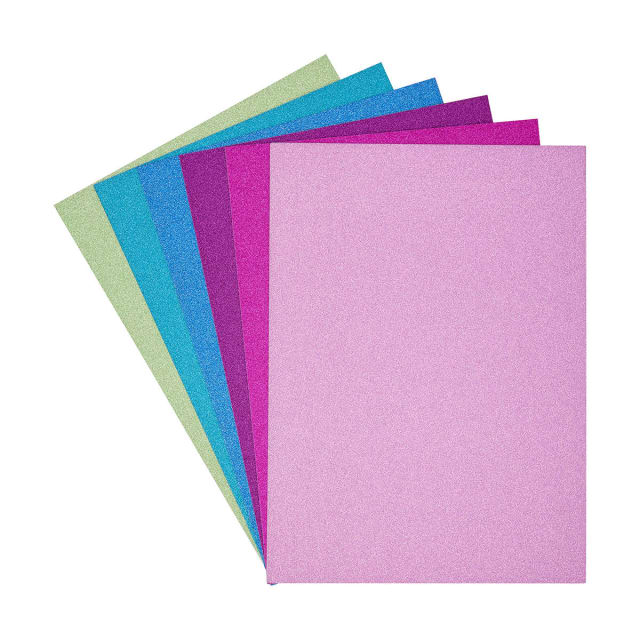 24 Sheets Cardstock Bright Glitter Kmart