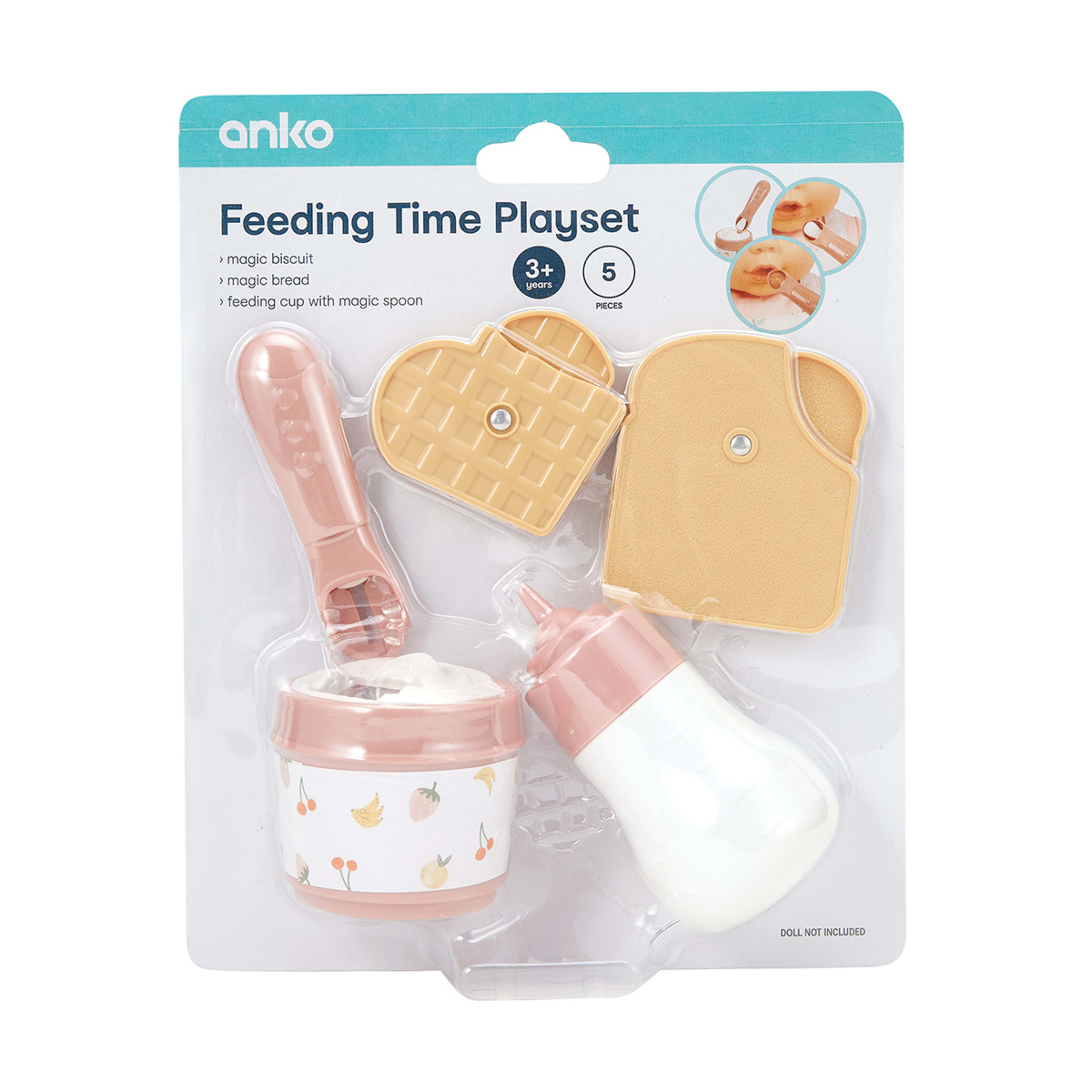 5 Piece Feeding Time Playset Kmart