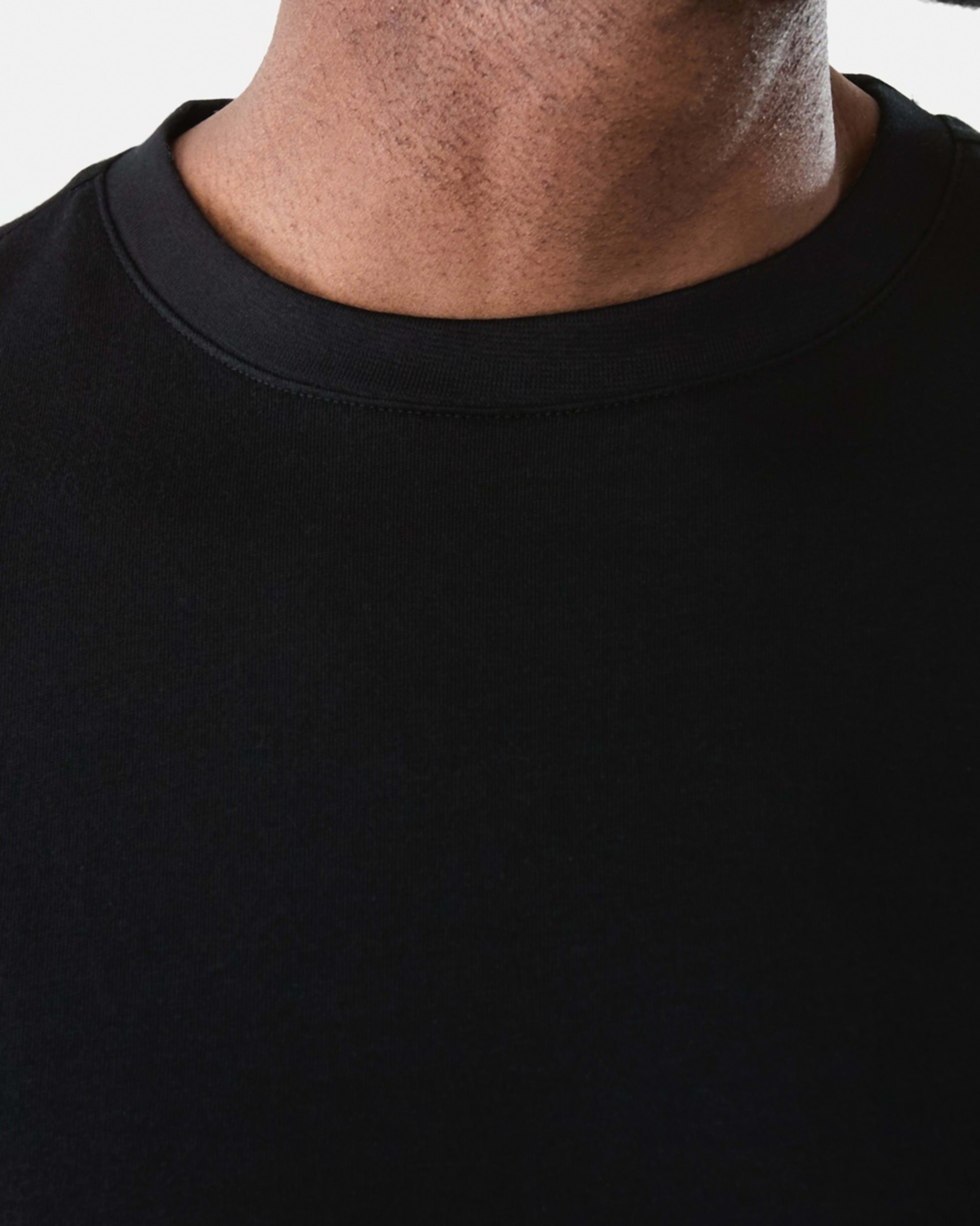 5 Australian Grown Cotton Crew Neck T-shirt Black, 5 of 5