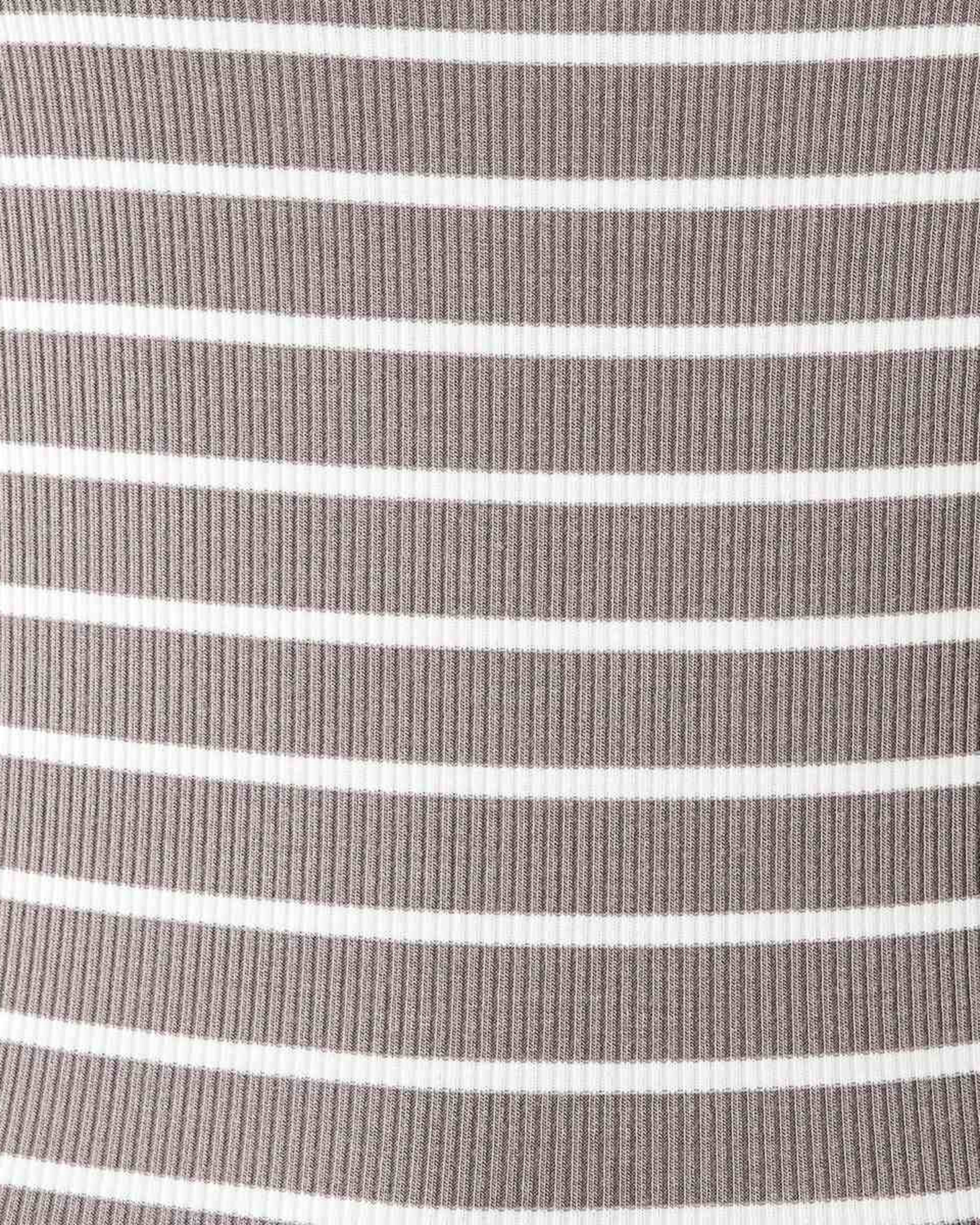 8 Sleeveless Rib Boat Neck Top Taupe Strp, 8 of 8