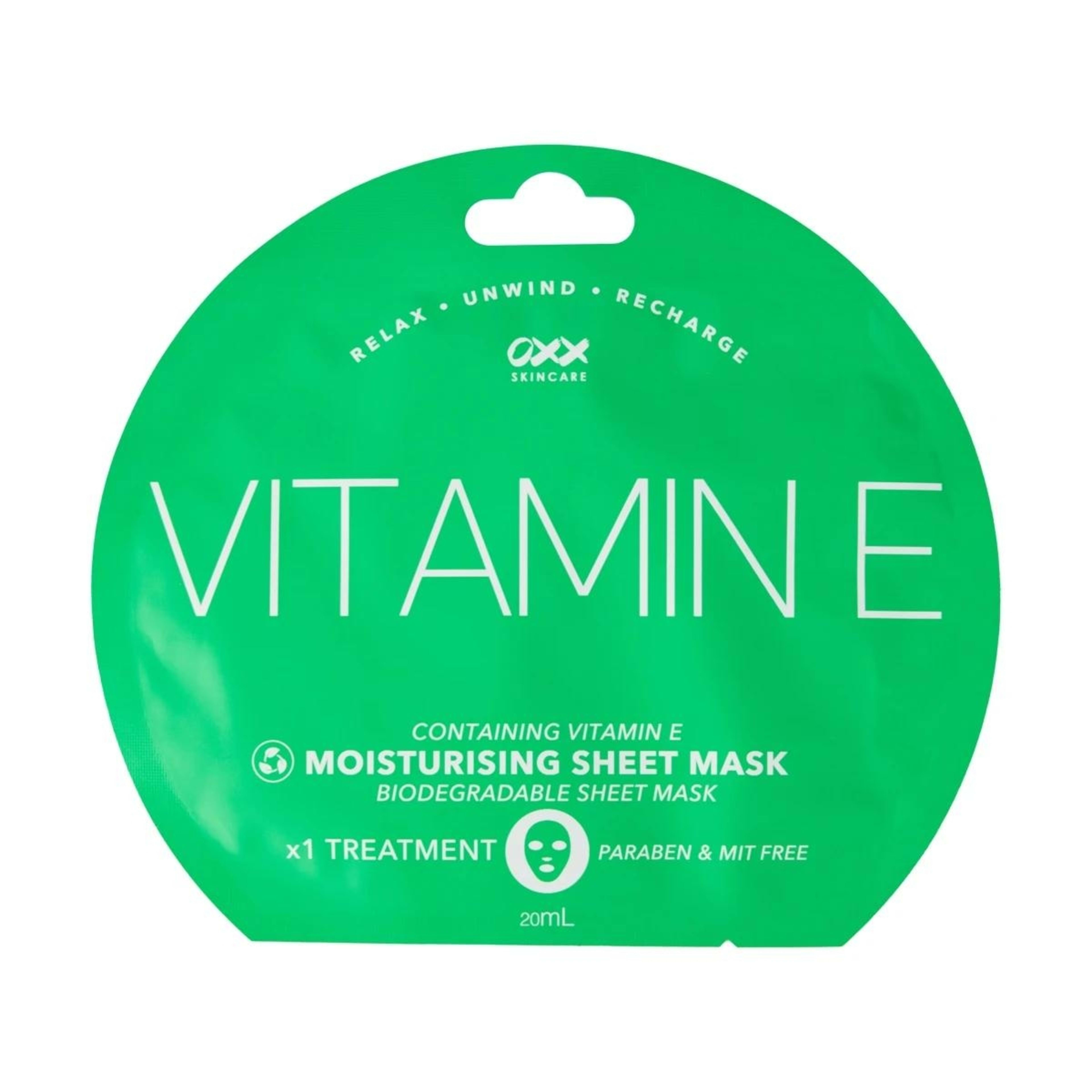 1 OXX Skincare Sheet Mask - Vitamin E, 1 of 3