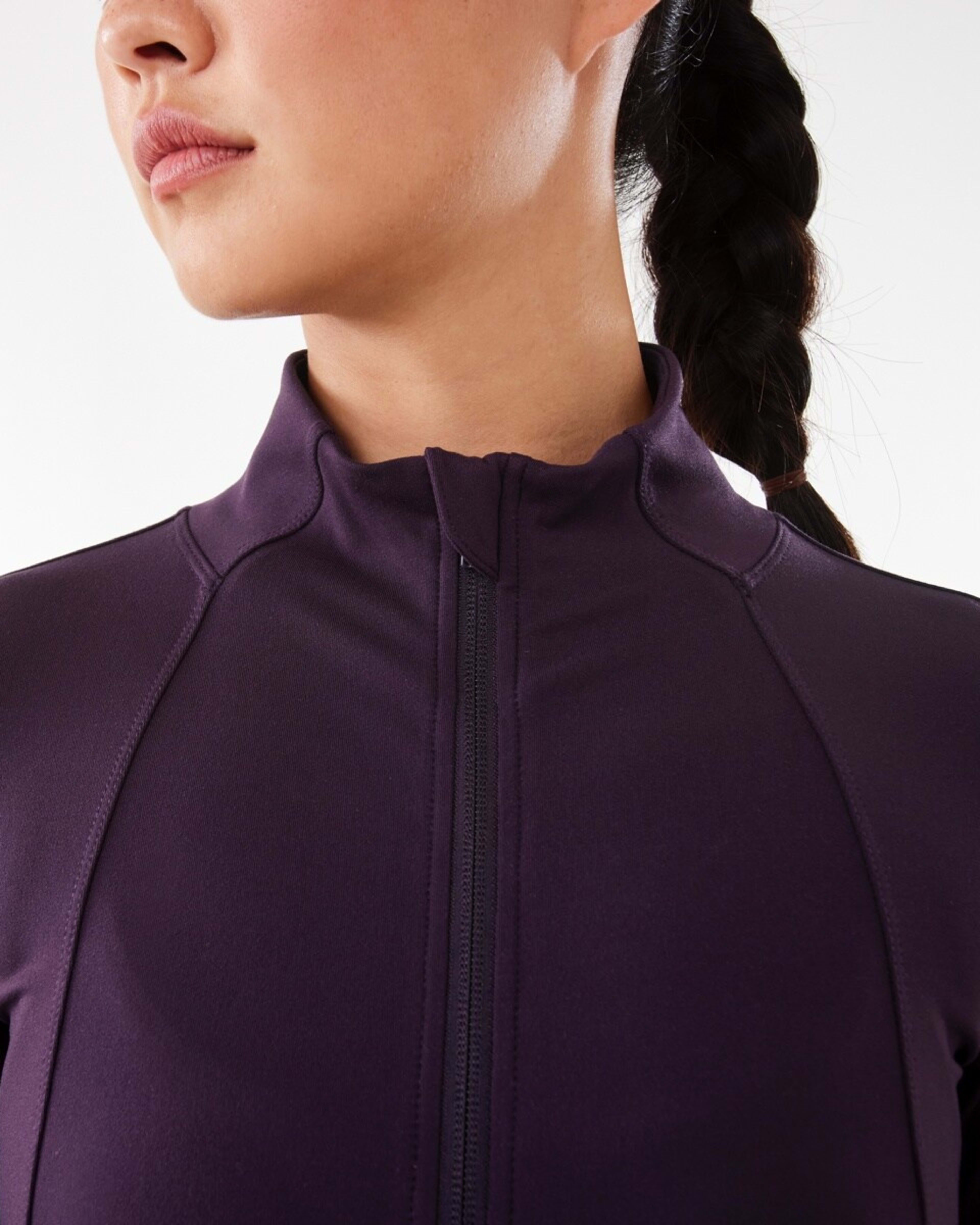 8 Active Womens Long Sleeve Ultrasoft Jacket Pur Rasin, 8 of 10