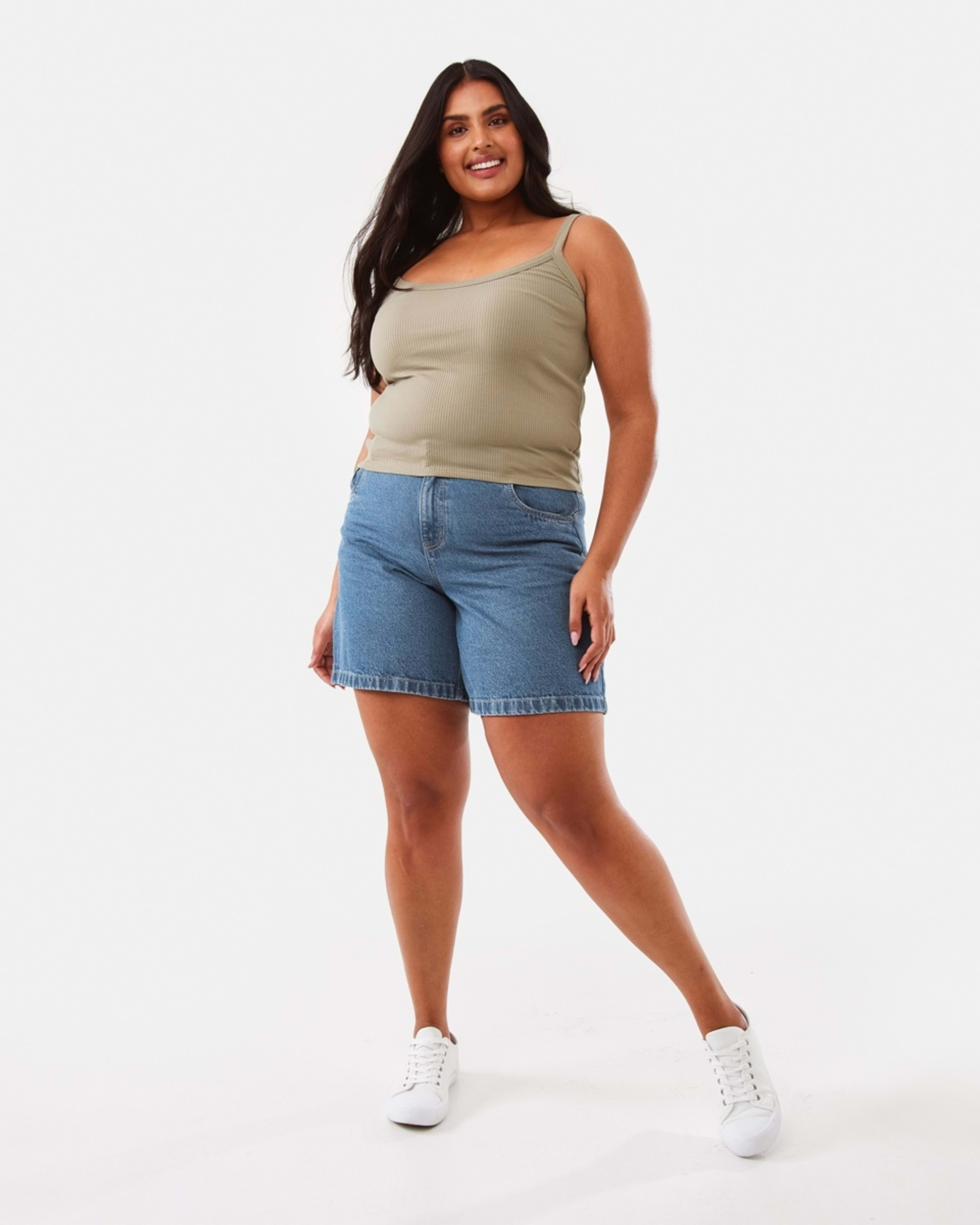 4 Sleeveless Rib Scoop Neck Cami Pave Grey, 4 of 9