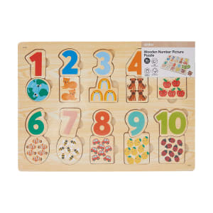 Wooden Number Picture Puzzle