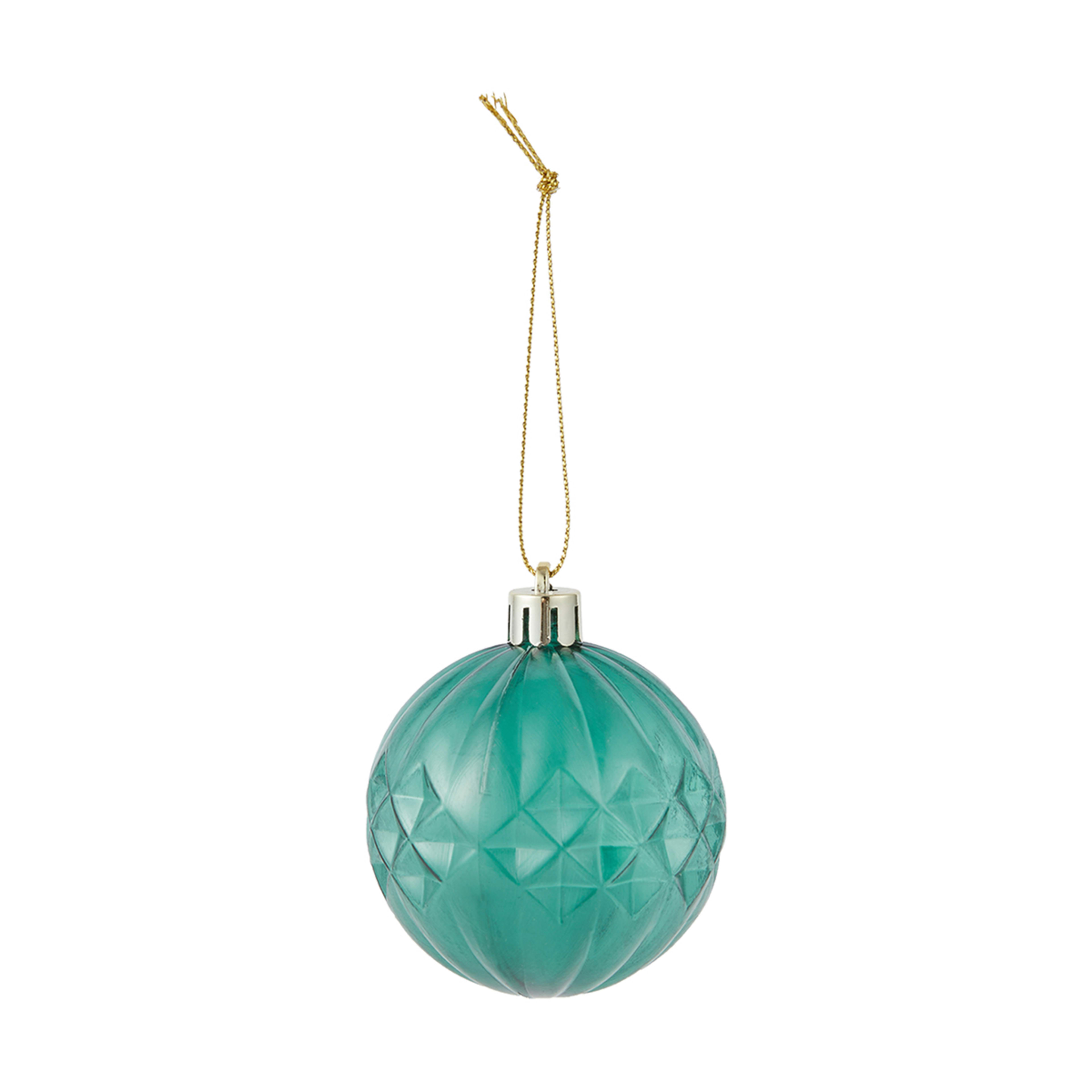 10 Pack 6cm Christmas Baubles Green Kmart