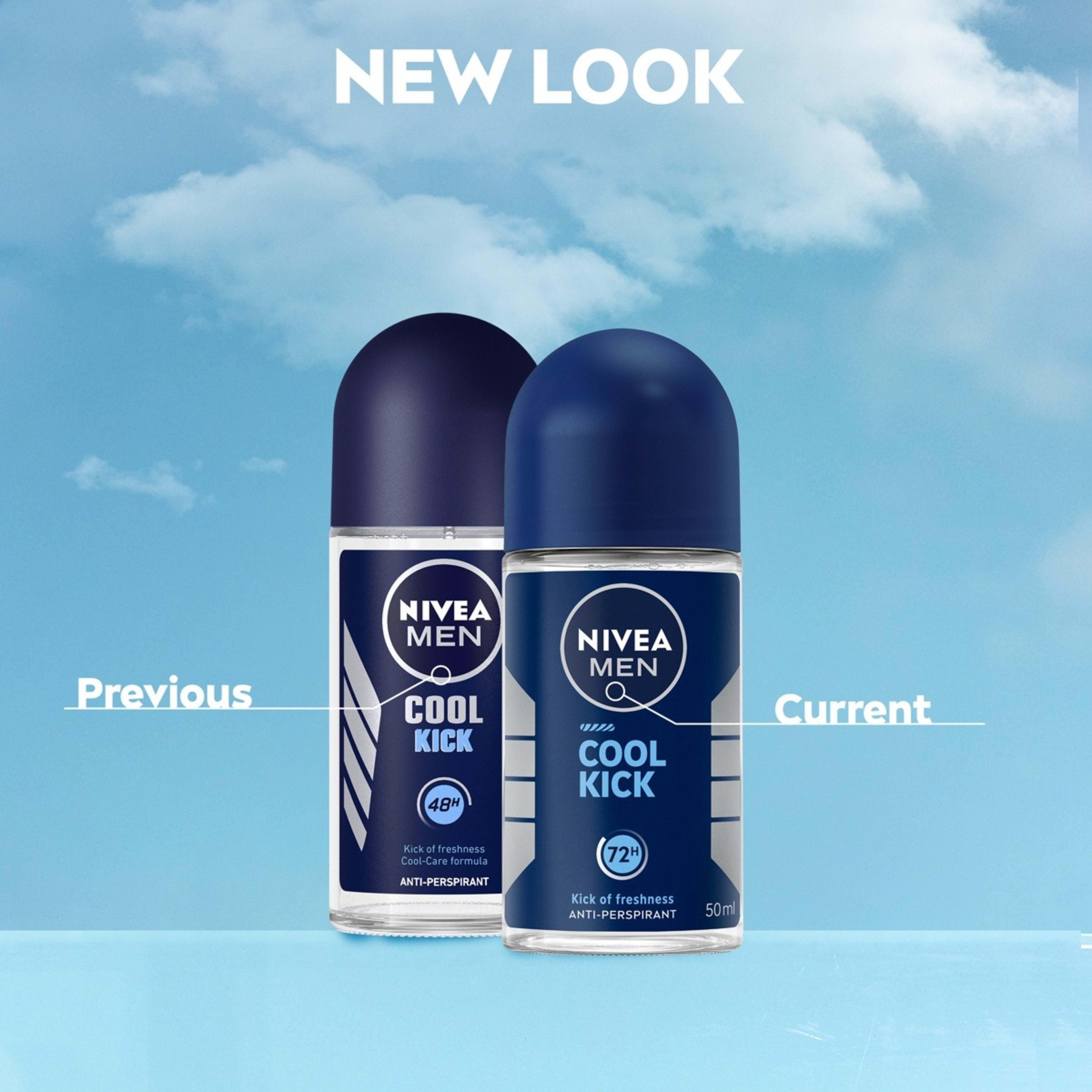 8 Nivea Men Cool Kick Anti-Perspirant Roll-On Deodorant, 8 of 8