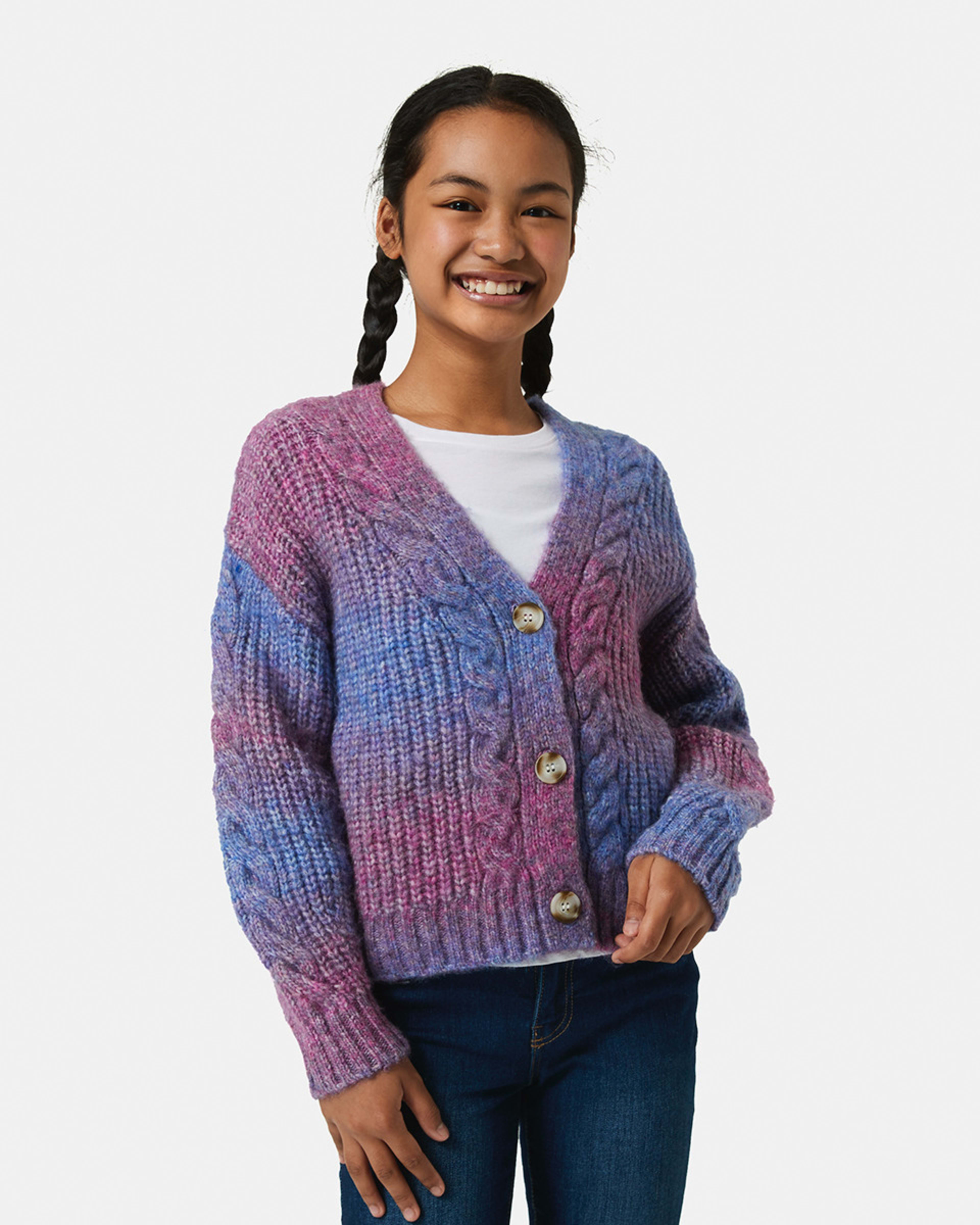 Long Sleeve Knit Cardigan Kmart