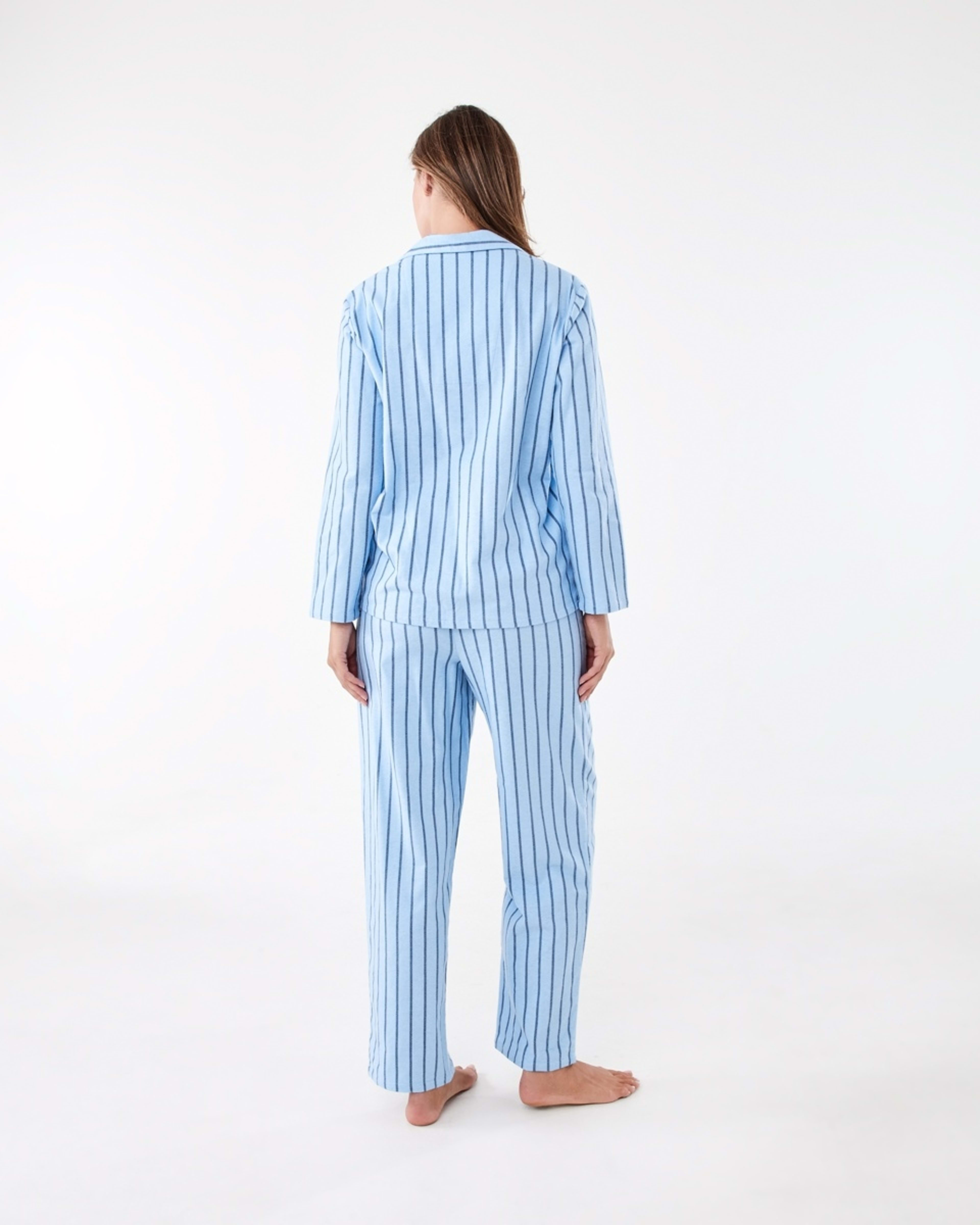 3 Family Matching Printed Flannel Pyjama Set Chm Stripe, 3 of 7
