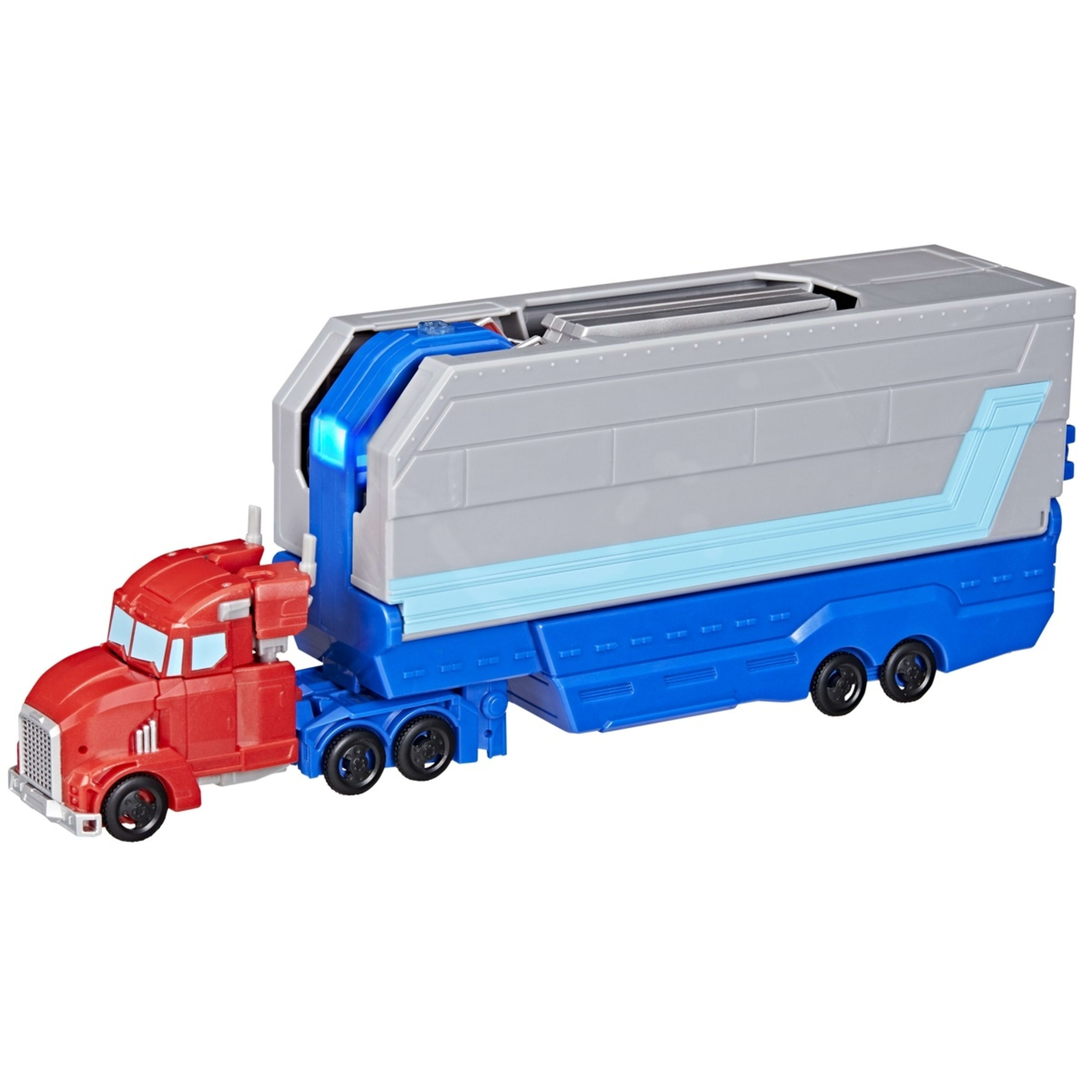 3 13cm Transformers EarthSpark Optimus Prime Battle Trailer Truck to Playset, 3 of 5