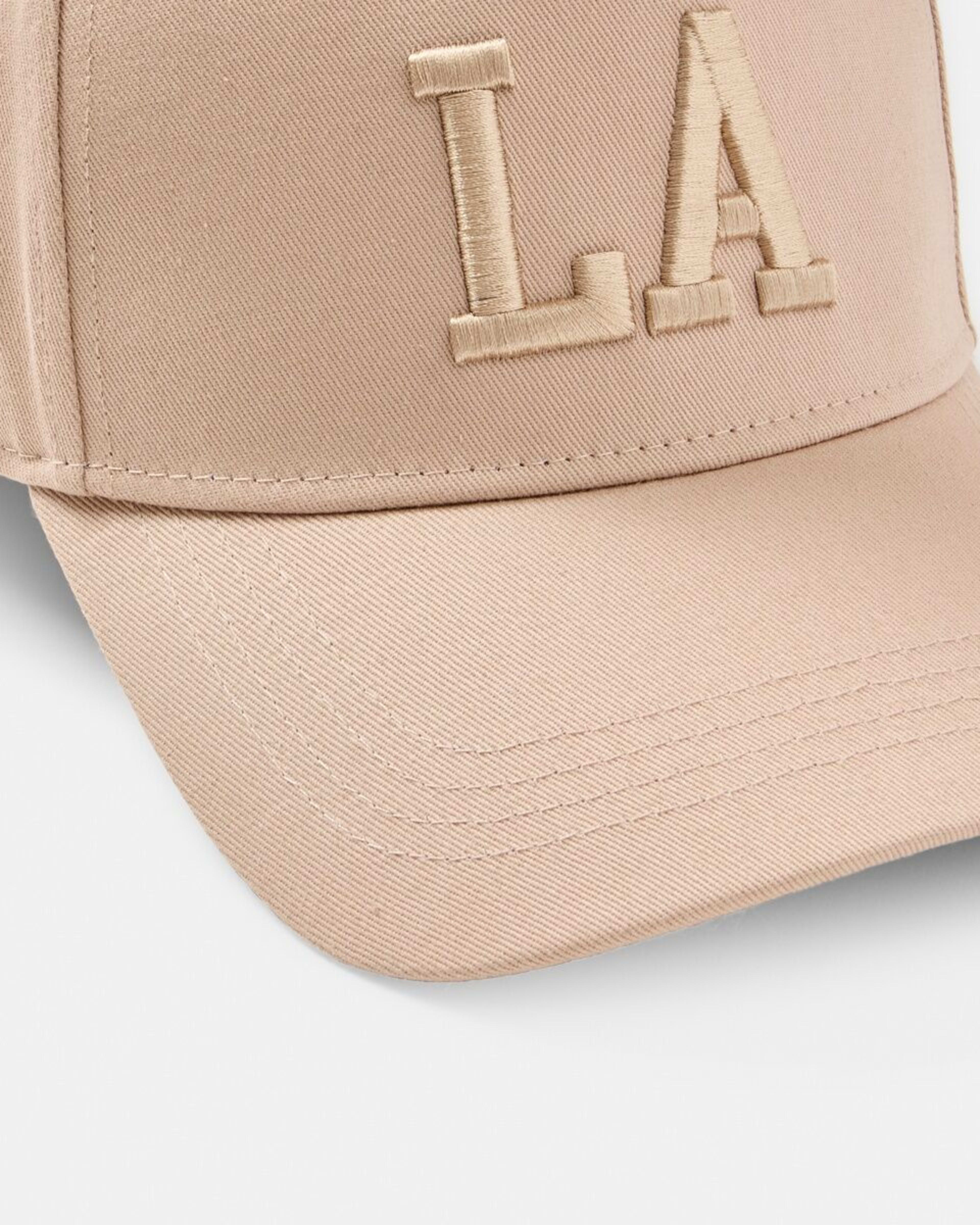 3 Snapback Baseball Cap Beige, 3 of 4