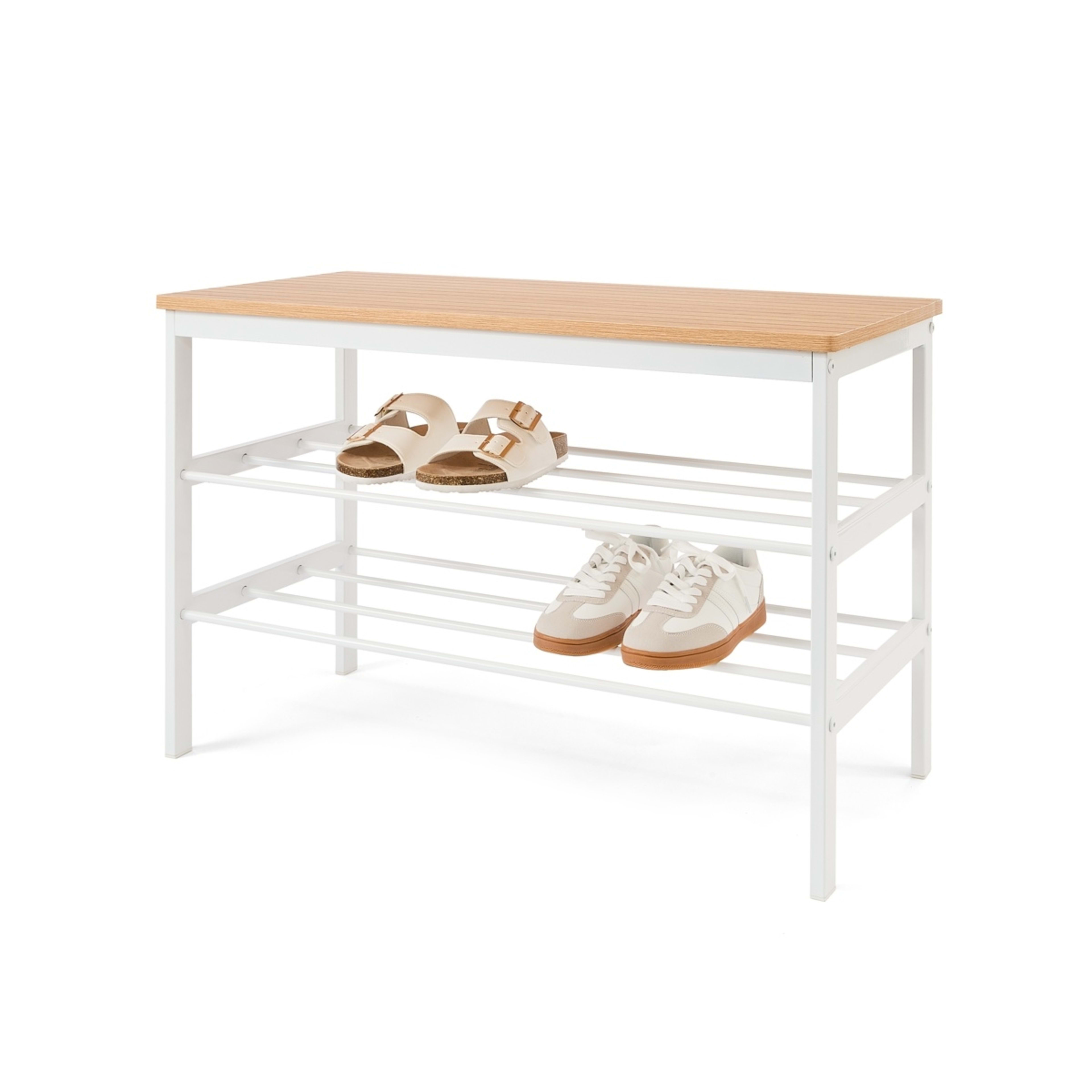 1 Leon 2 Tier Shoe Bench