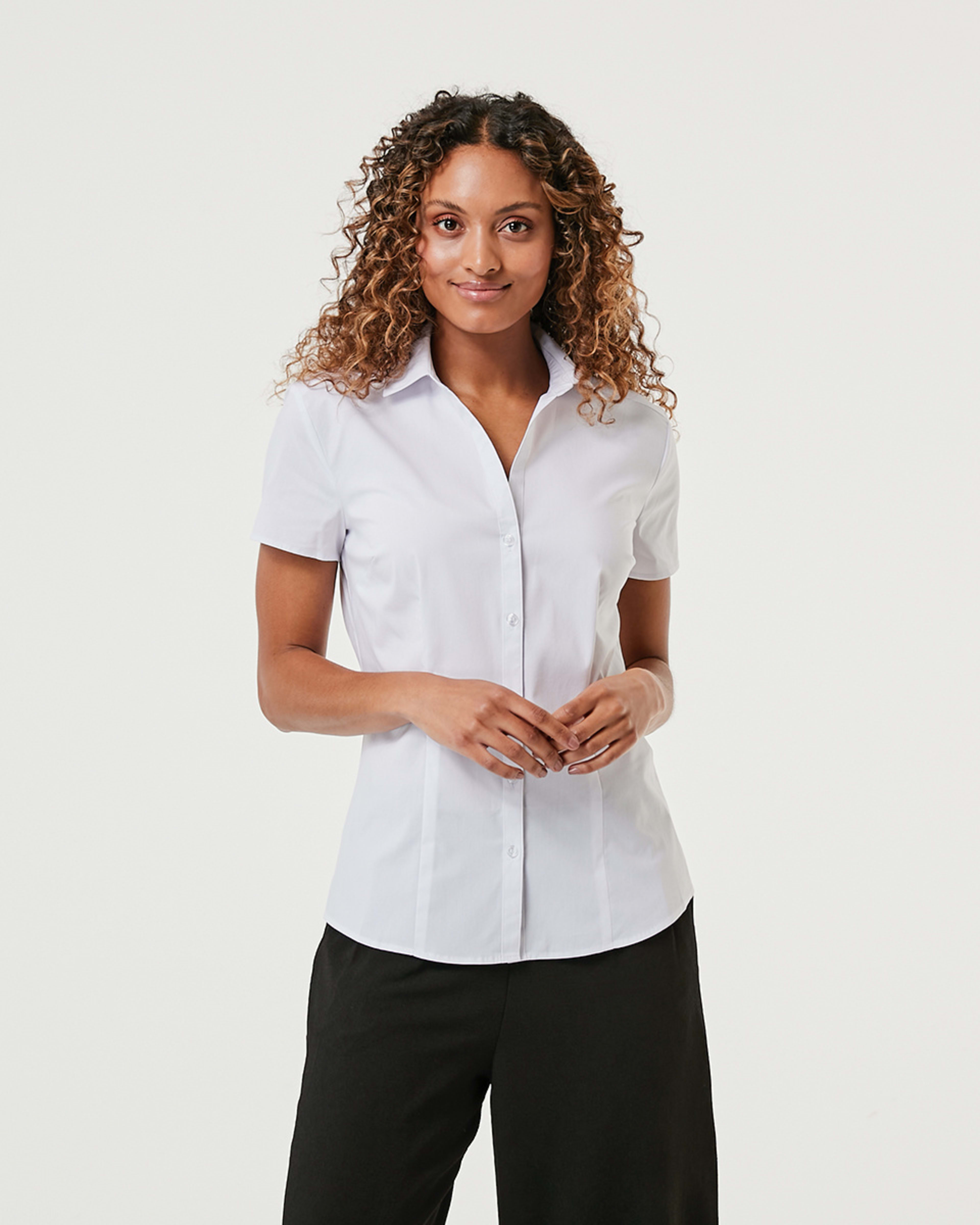 2 Short Sleeve Work Shirt White, 2 of 7