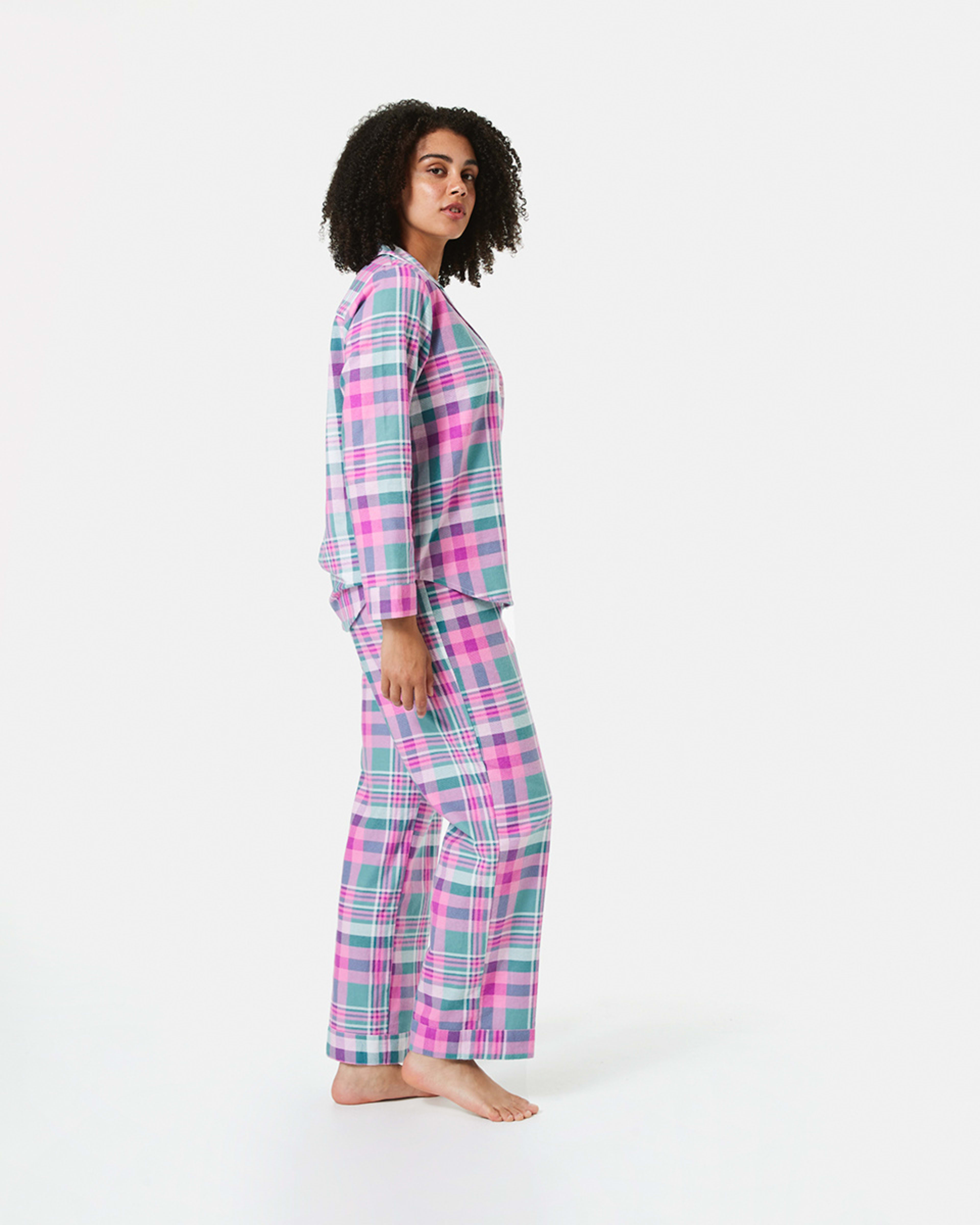 Printed Flannel Pyjama Set Kmart