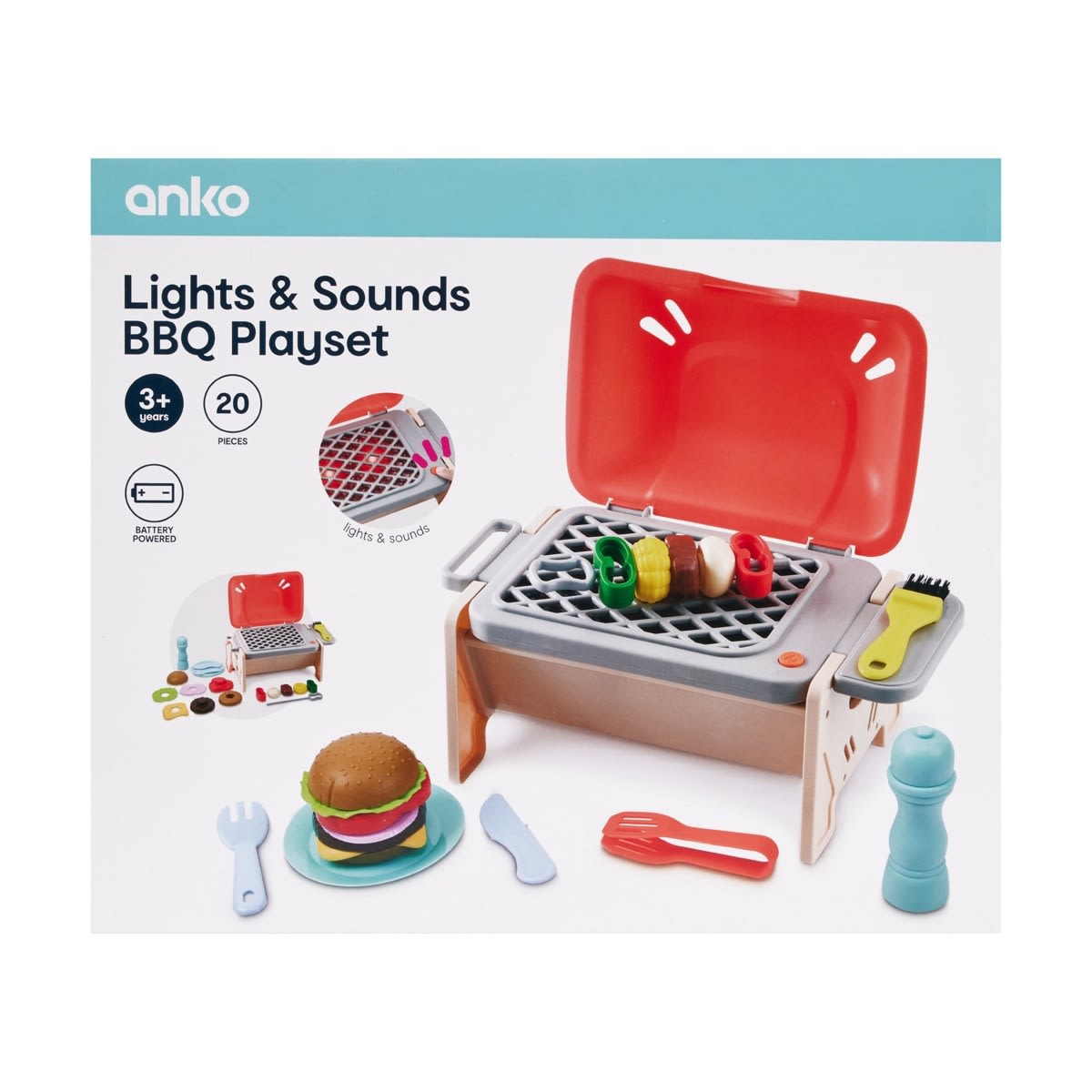 bbq deluxe full light and sound playset