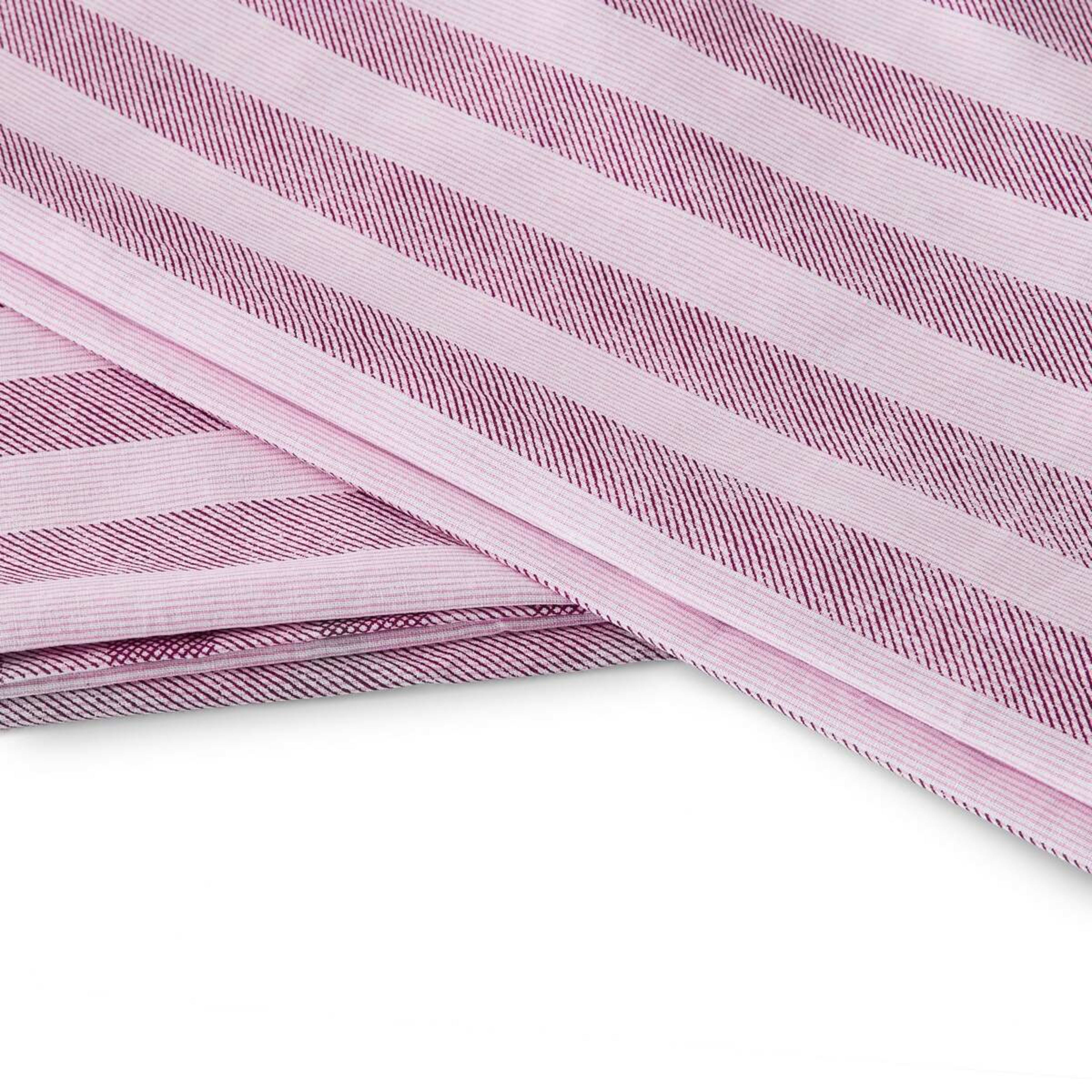 7 Gingham Cotton Rich Reversible Quilt Cover Set - King Bed, Berry, 7 of 7