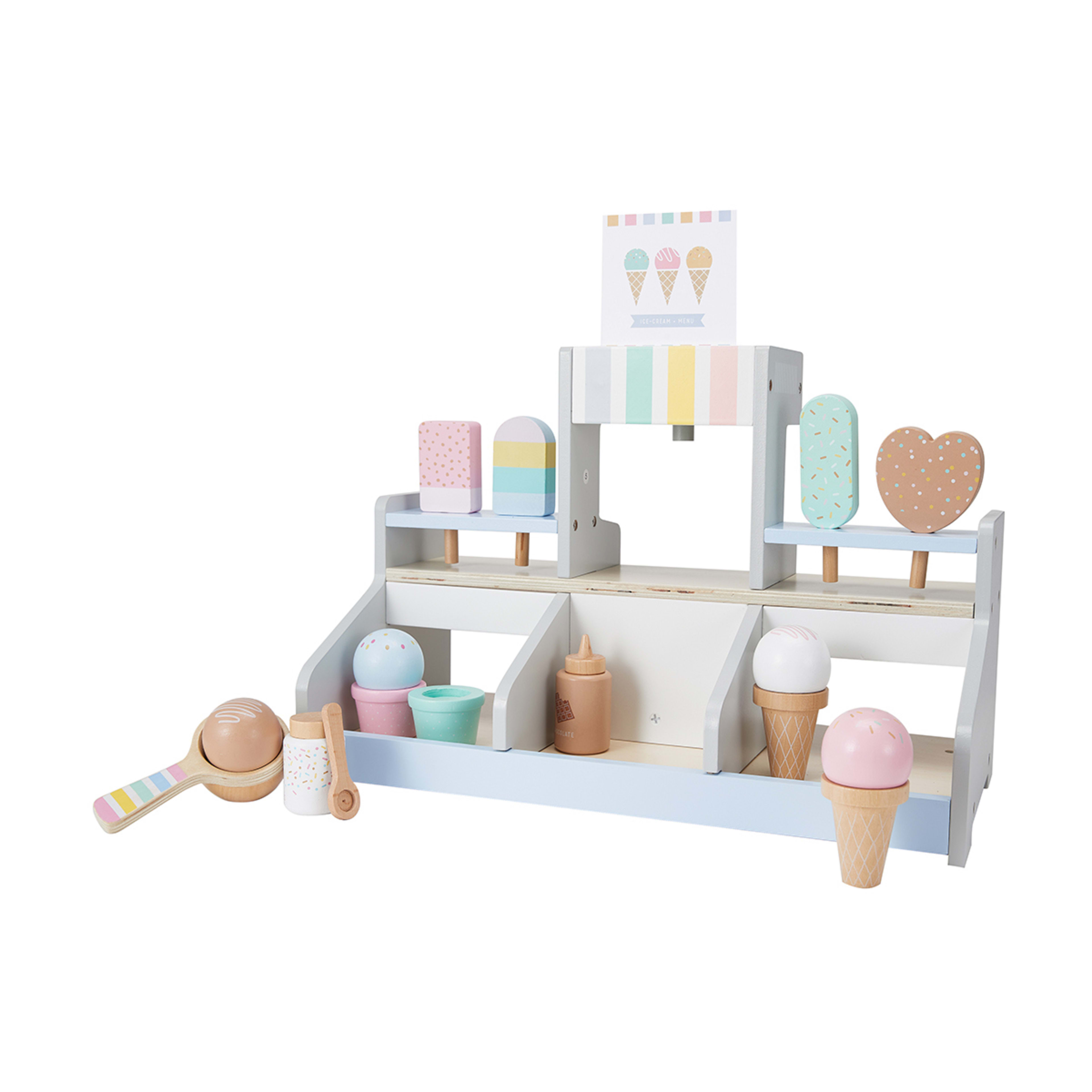 18 Piece Wooden IceCream Shop Kmart