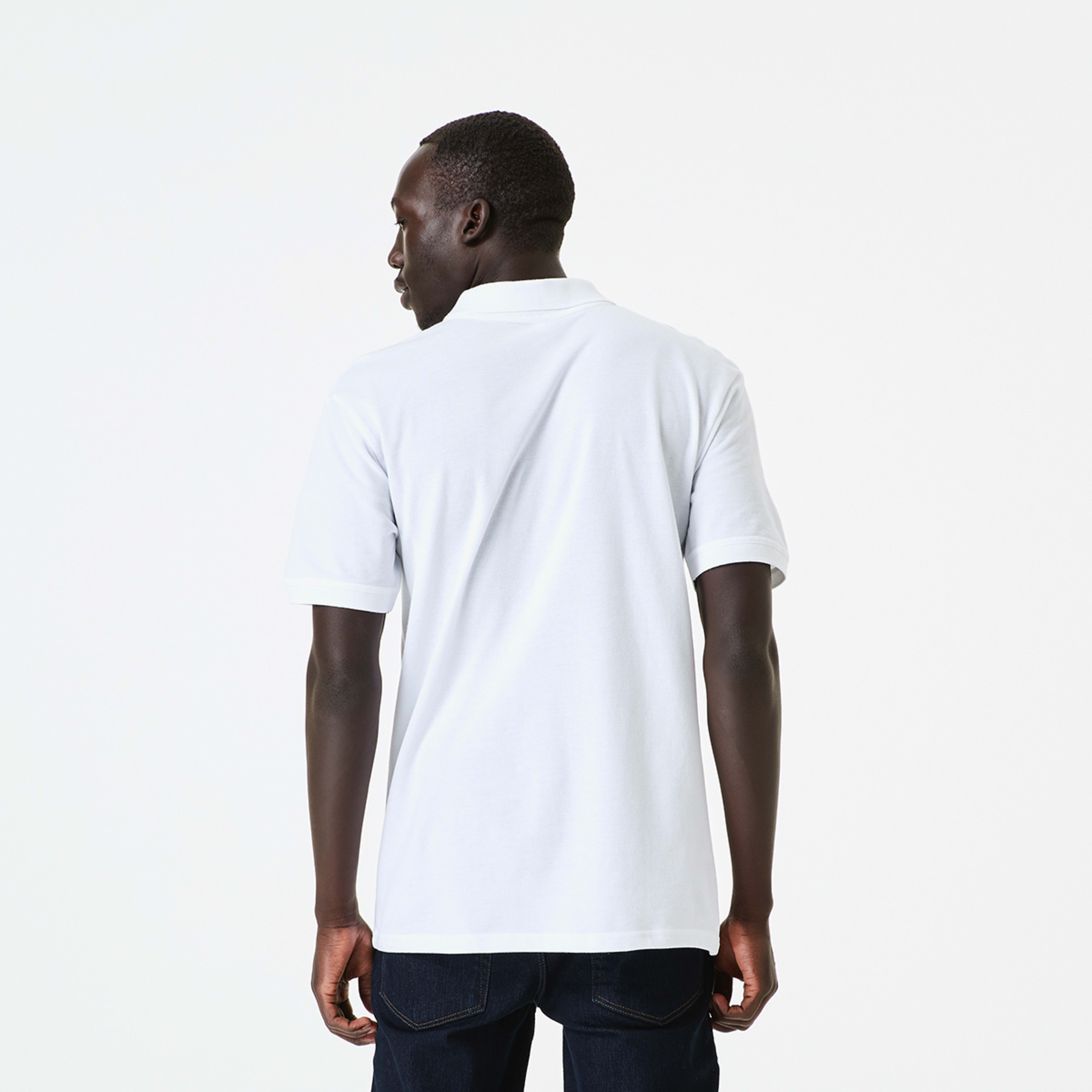 3 Basic Pique Polo White, 3 of 8