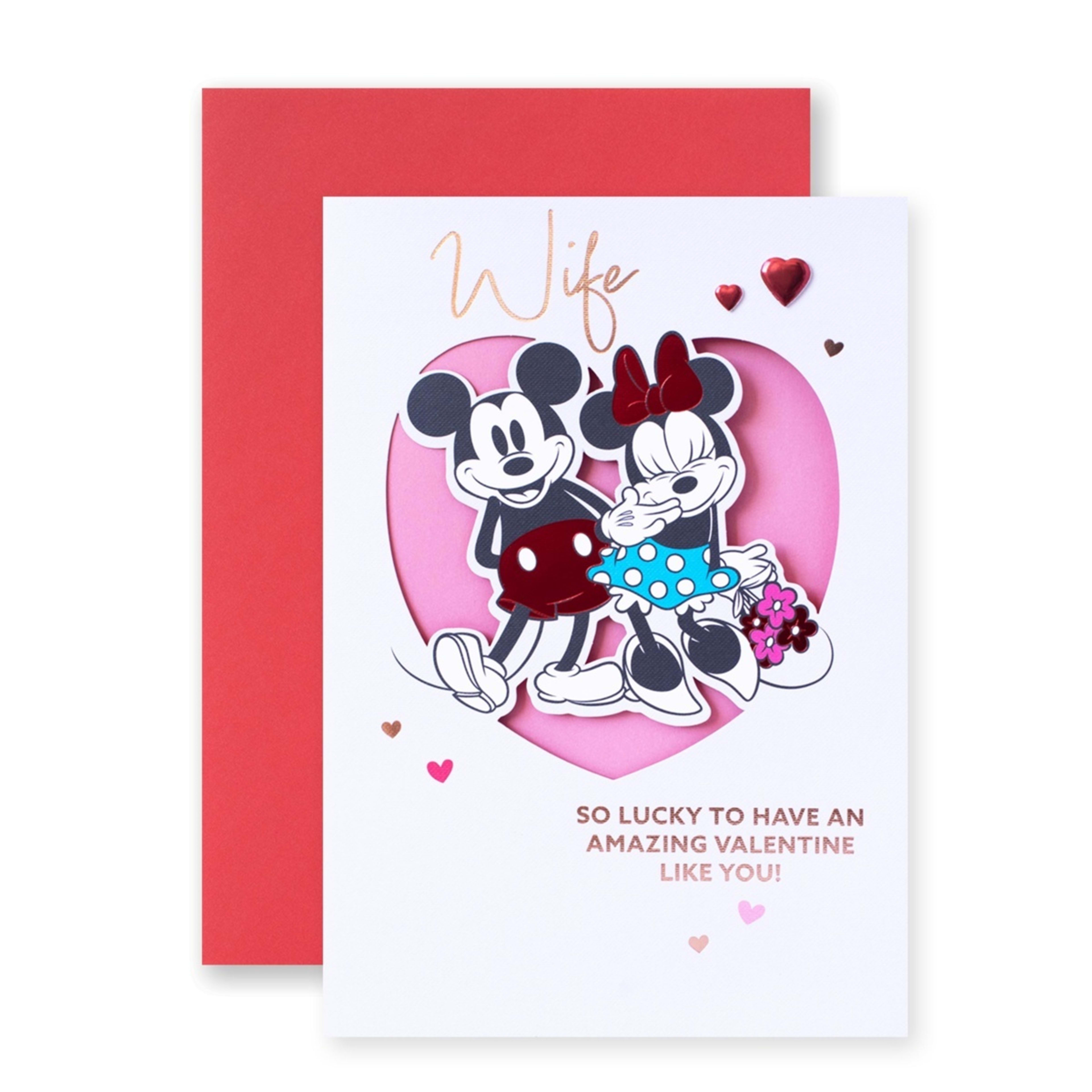 3 Hallmark Valentine's Day Wife Card - So Lucky to Have an Amazing Valentine Like You!, 3 of 3