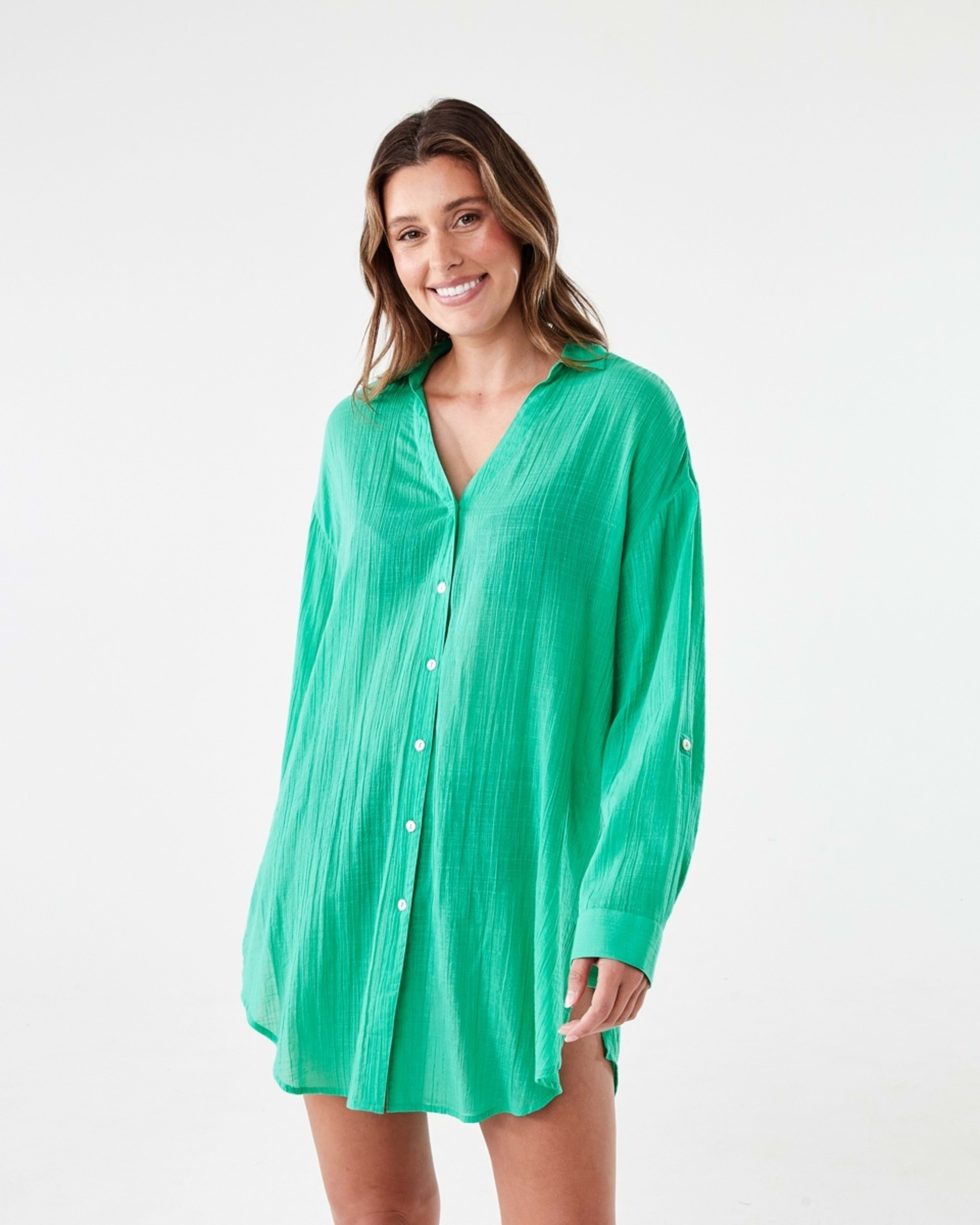 2 Cover Up Shirt CABANA GREEN, 2 of 9