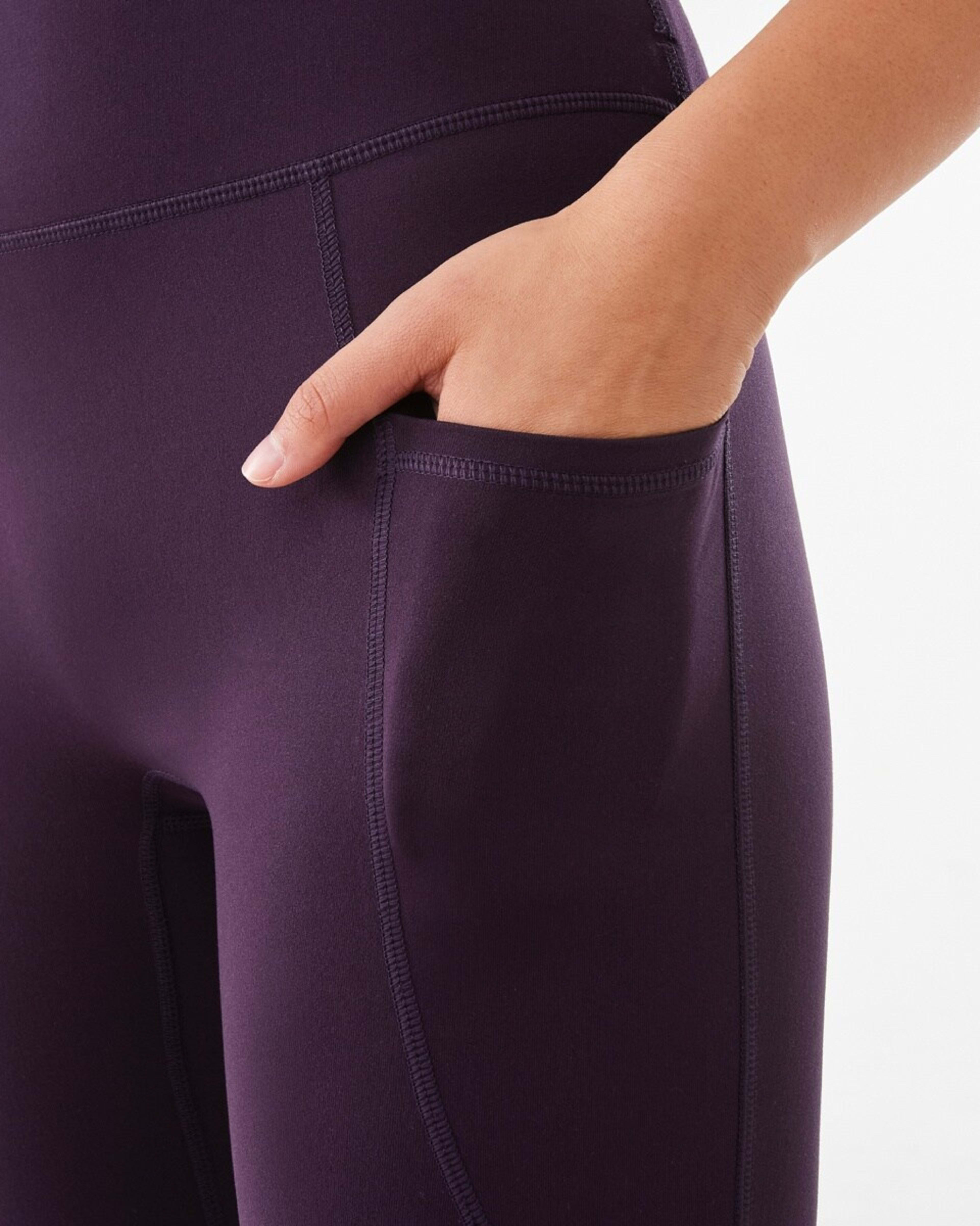 8 Active Womens Ultrasoft Leggings Pur Rasin, 8 of 8