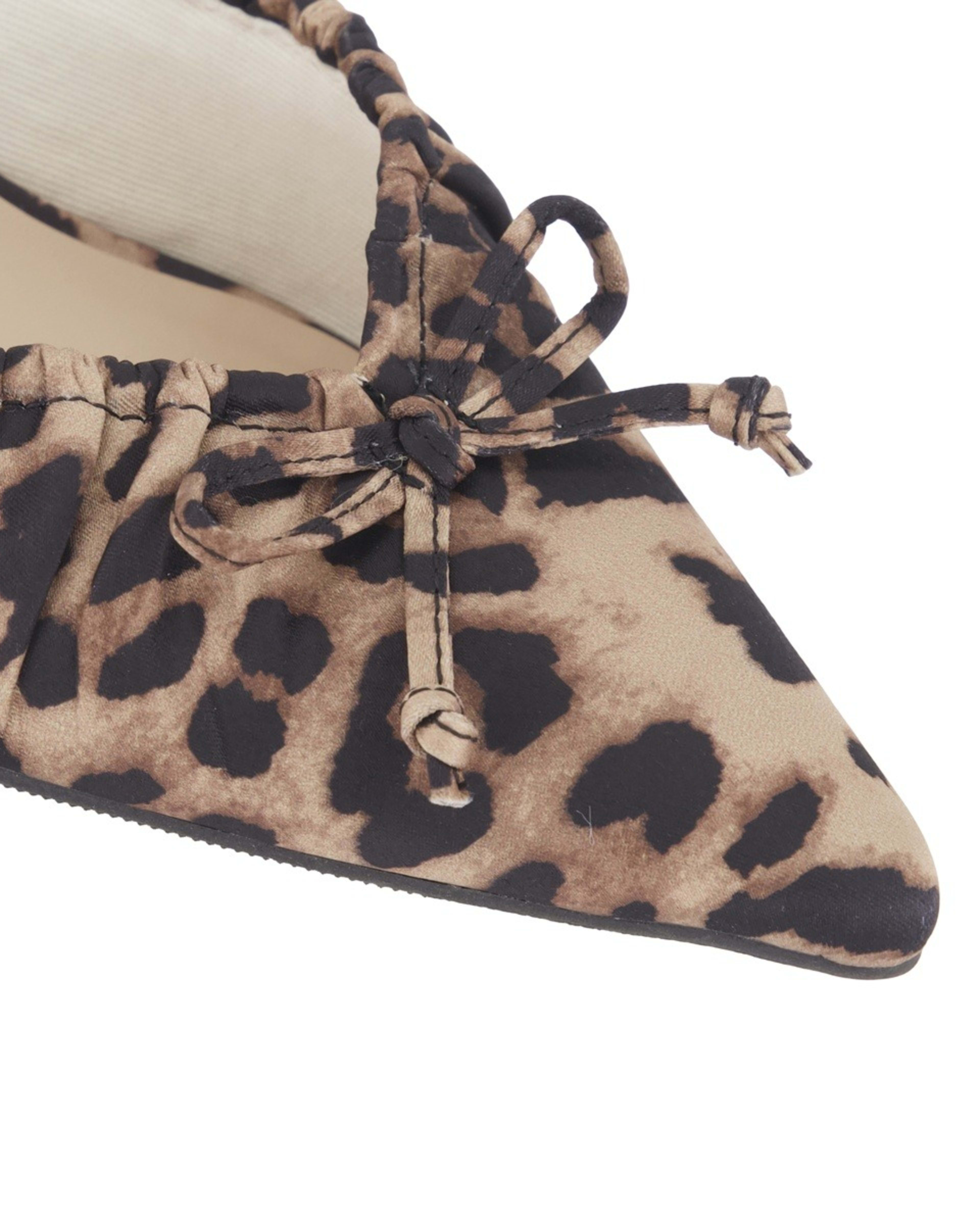 5 Ruched Kitten Heel Mules Leopard, 5 of 5