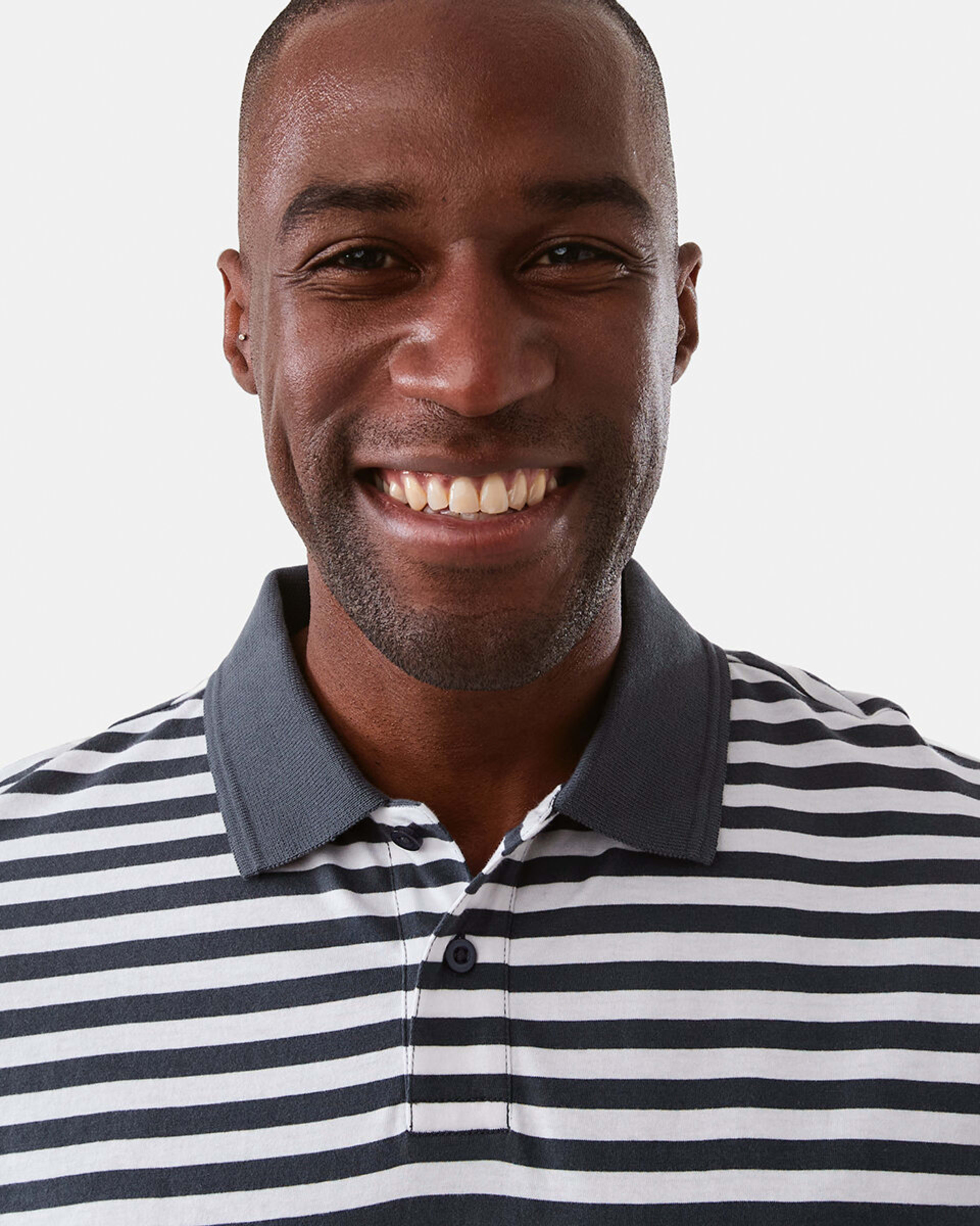 4 Jersey Stripe Polo Shirt Blu Stripe, 4 of 6