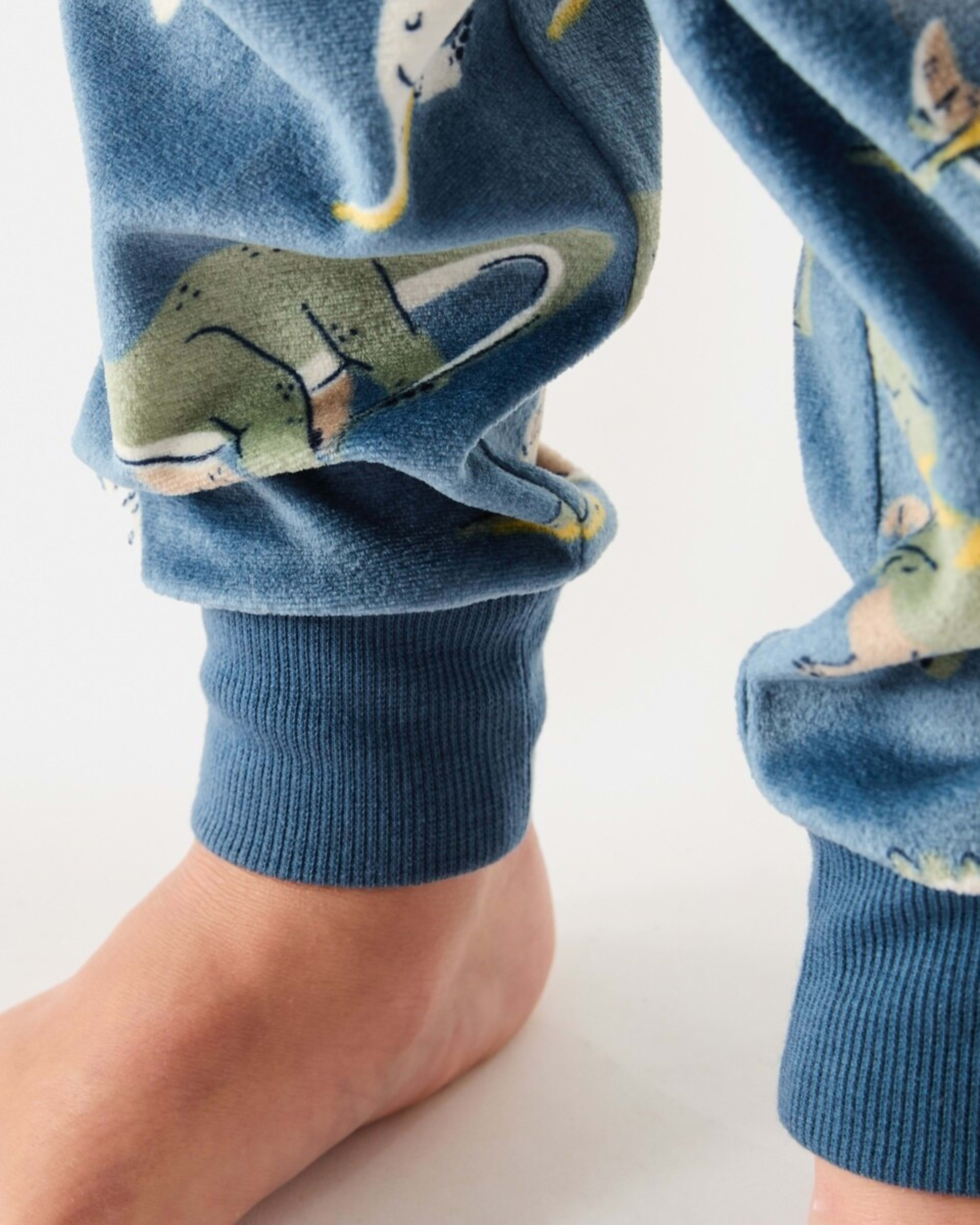 6 Super Soft Pyjama Set Blue Dinos, 6 of 10