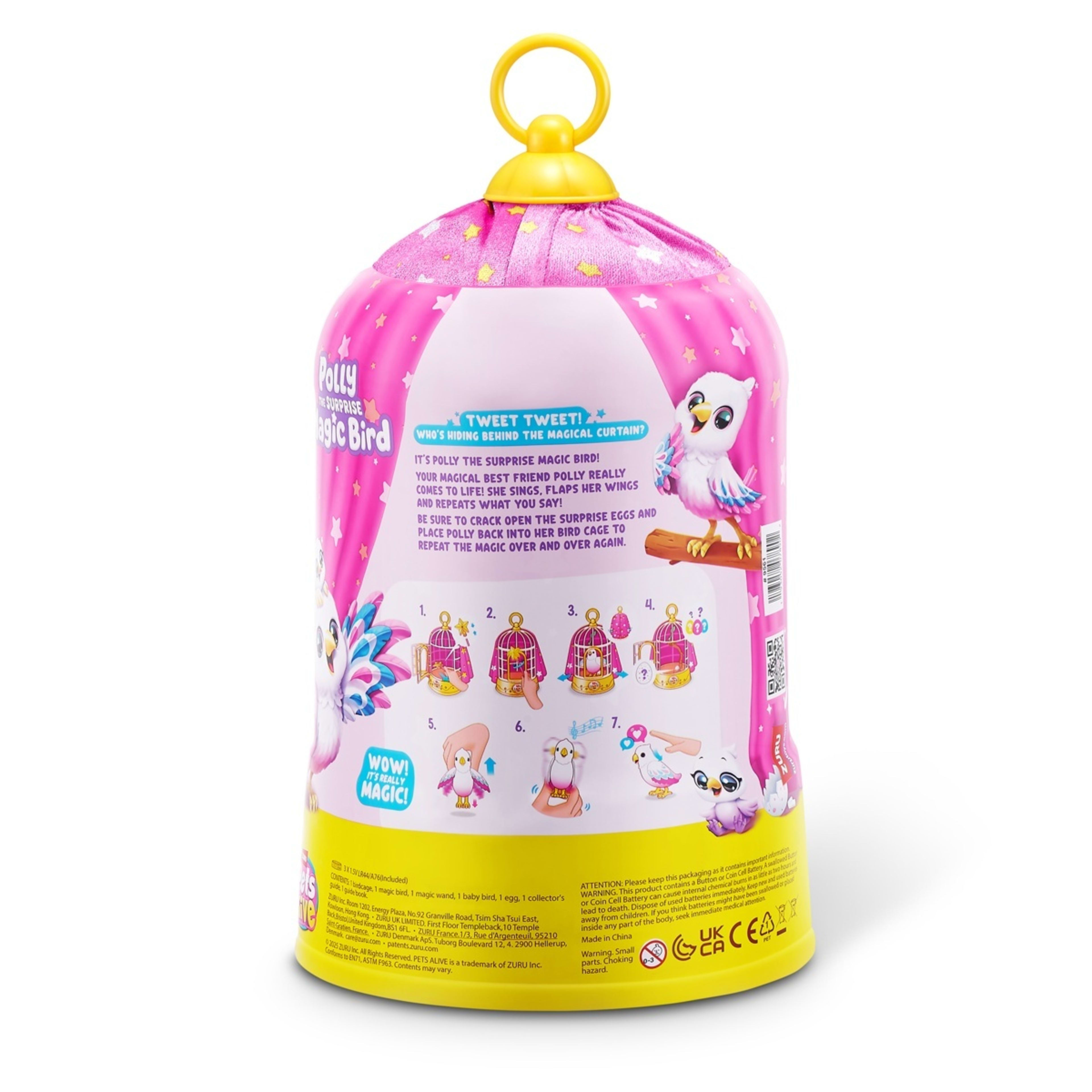 9 7 Piece Zuru Pets Alive Polly the Surprise Magic Bird, 9 of 10