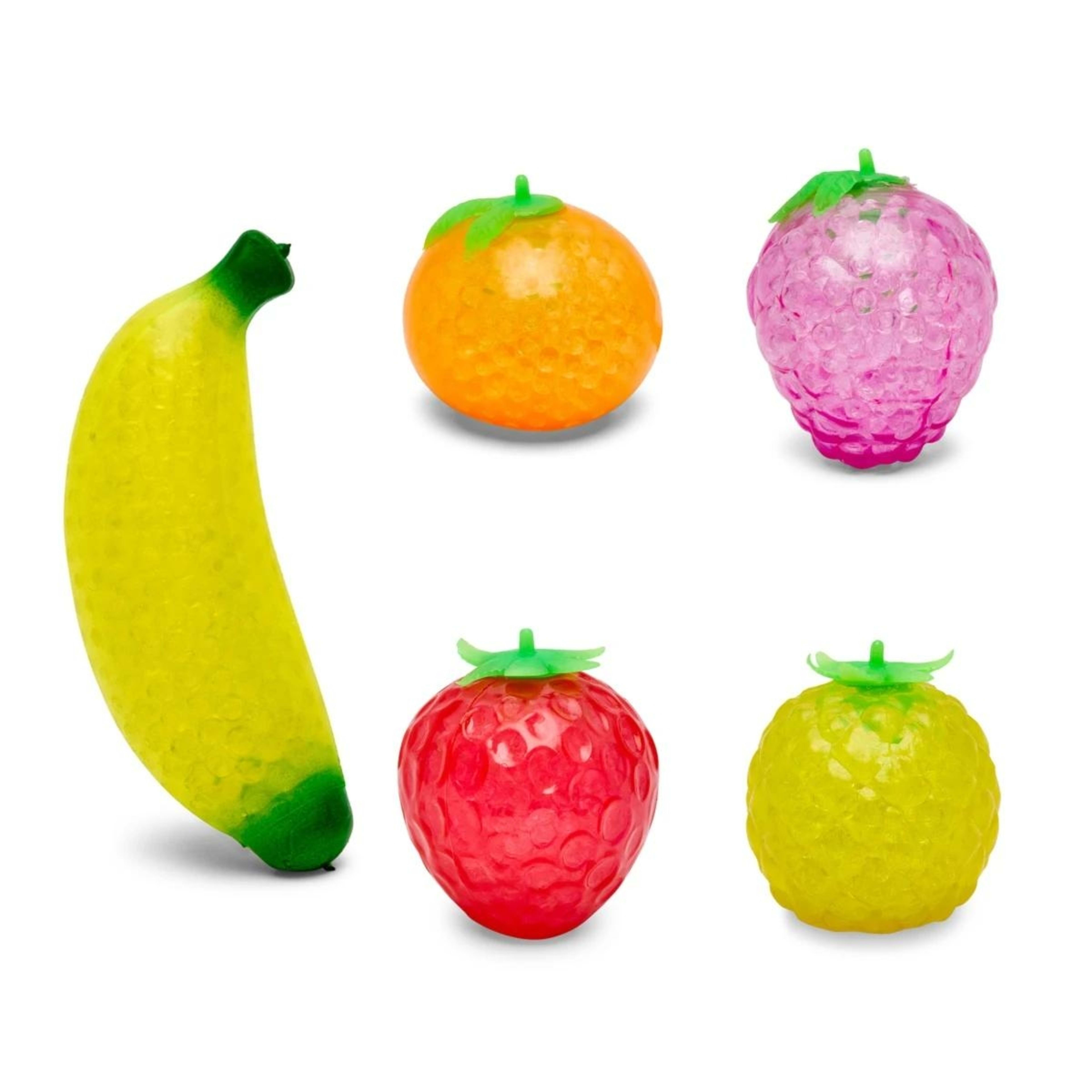 1 5 Pack ToyMania The Sensory Toy Box Fruit Squishies