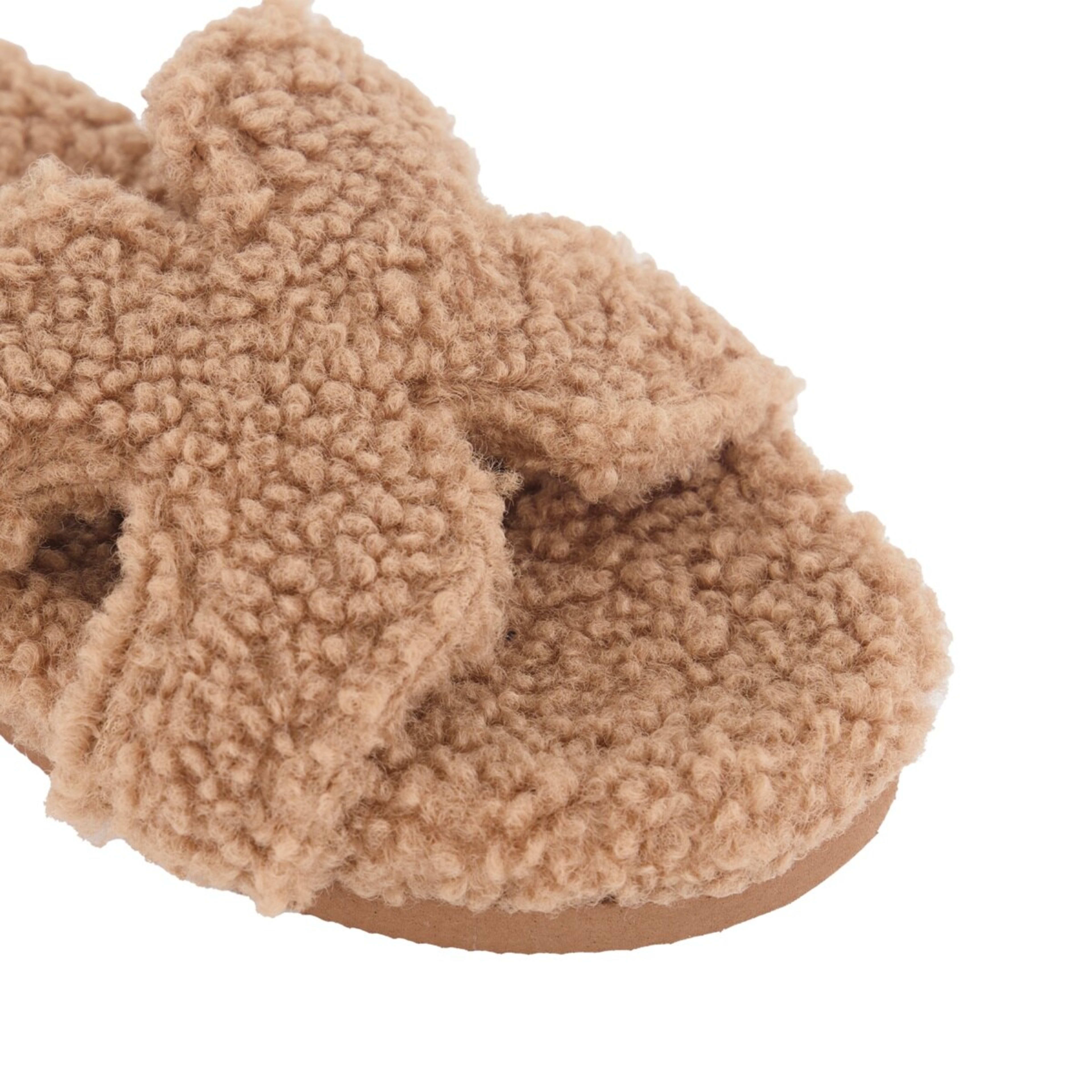 3 H Strap Boucle Slides Biscuit Brown, 3 of 3