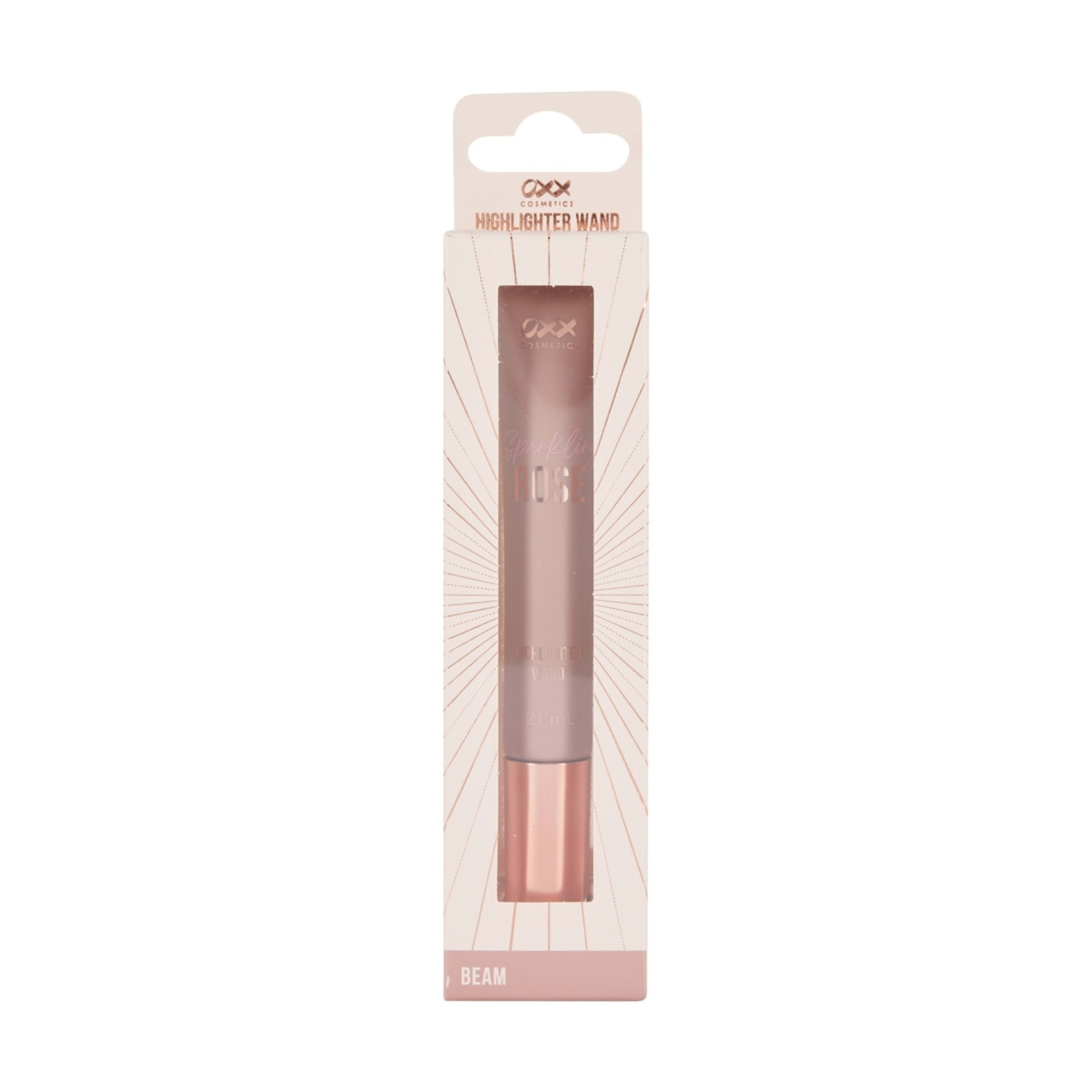 1 OXX Cosmetics Sparkling Rose Highlighter Wand - Beam, 1 of 9